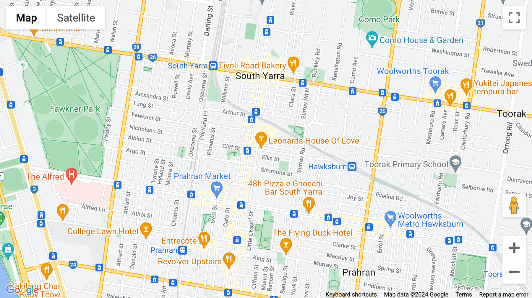 Click for interative map of 11 Wilson Street, Melbourne