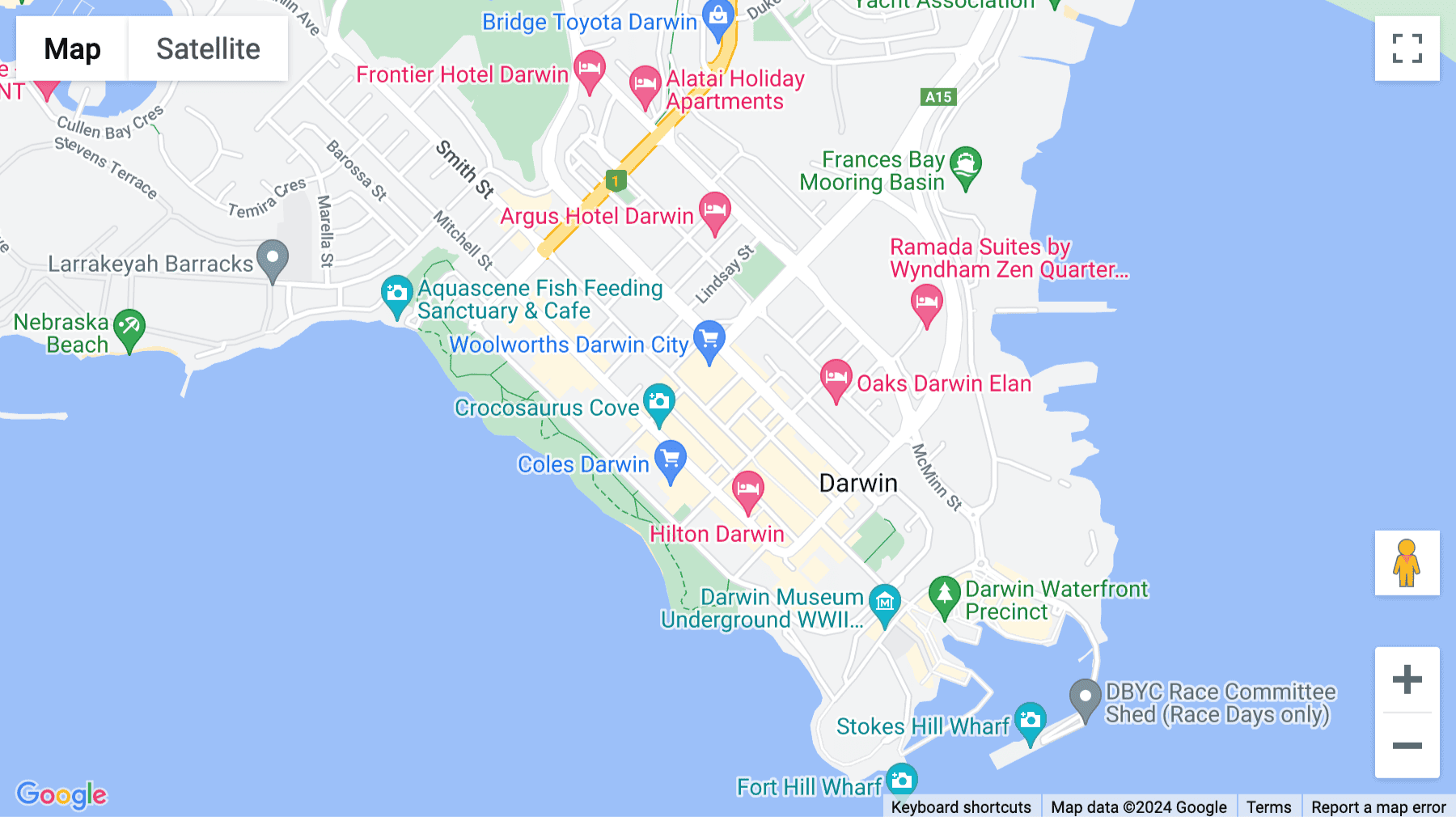 Click for interative map of 66 Smith Street, Level 4 and 5, Darwin