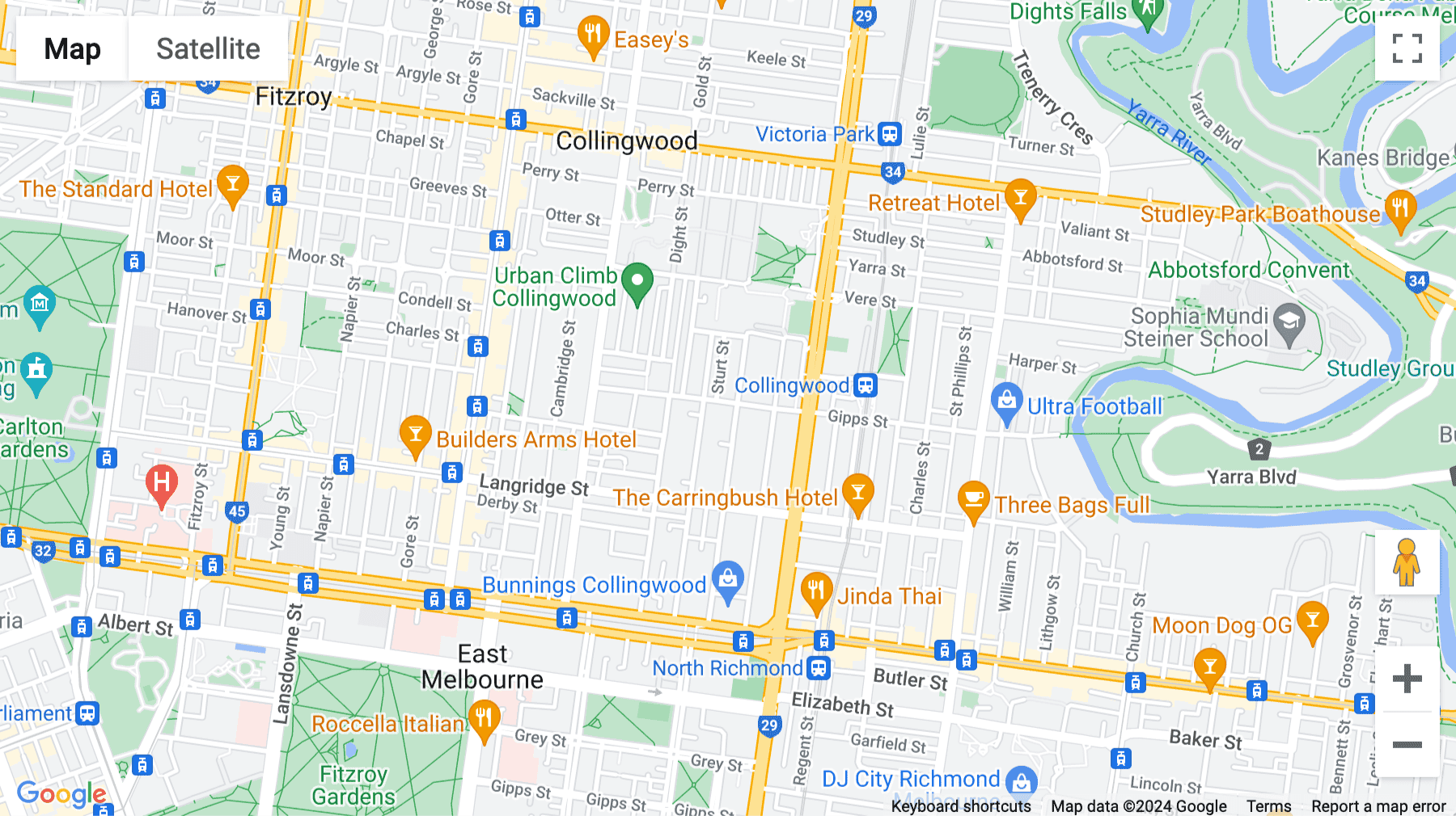 Click for interative map of 71 Gipps Street, Collingwood, Melbourne
