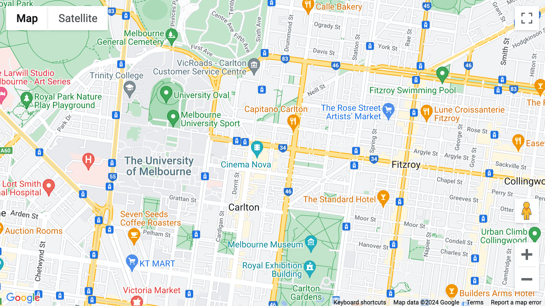 Click for interative map of 333 Drummond Street, Carlton, Melbourne