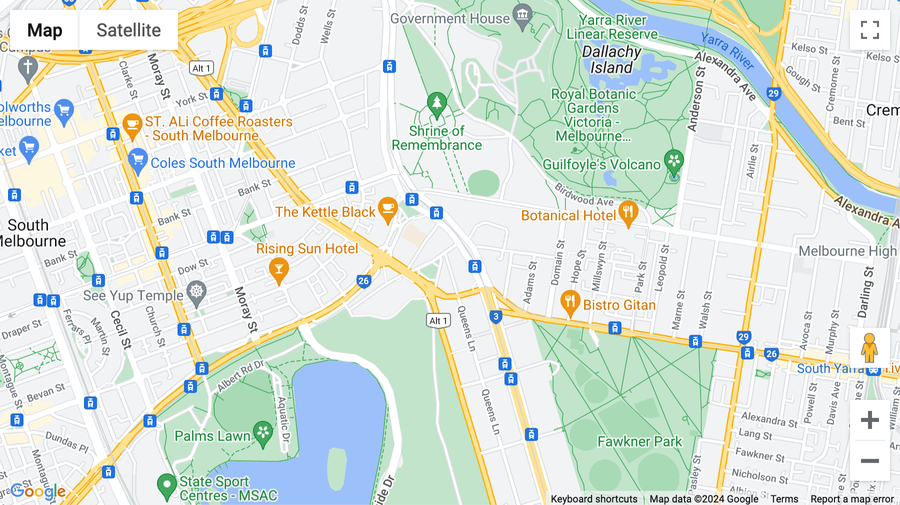 Click for interative map of 412 St Kilda Road, Level 12, Melbourne