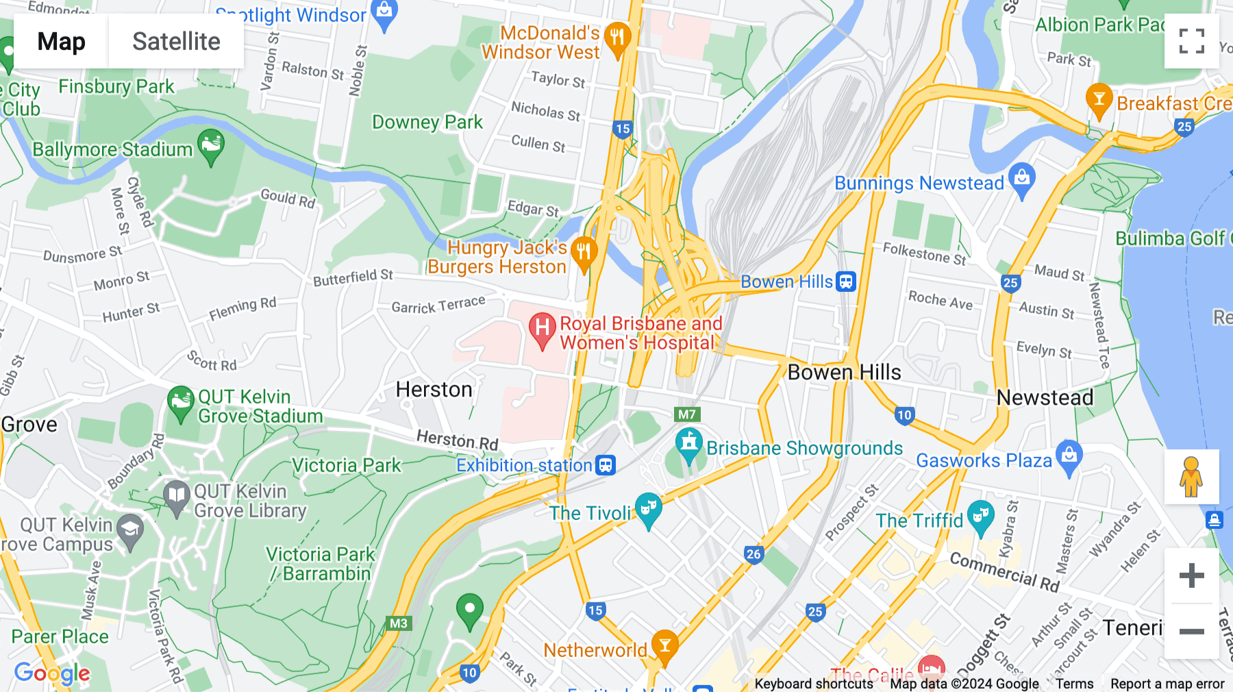 Click for interative map of 3/100 Campbell St, Bowen Hills, Brisbane, Brisbane