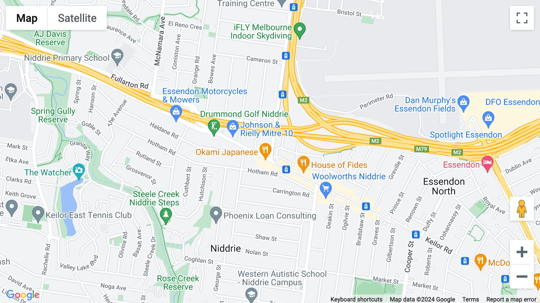 Click for interative map of 384 Keilor Road, Niddrie, Melbourne