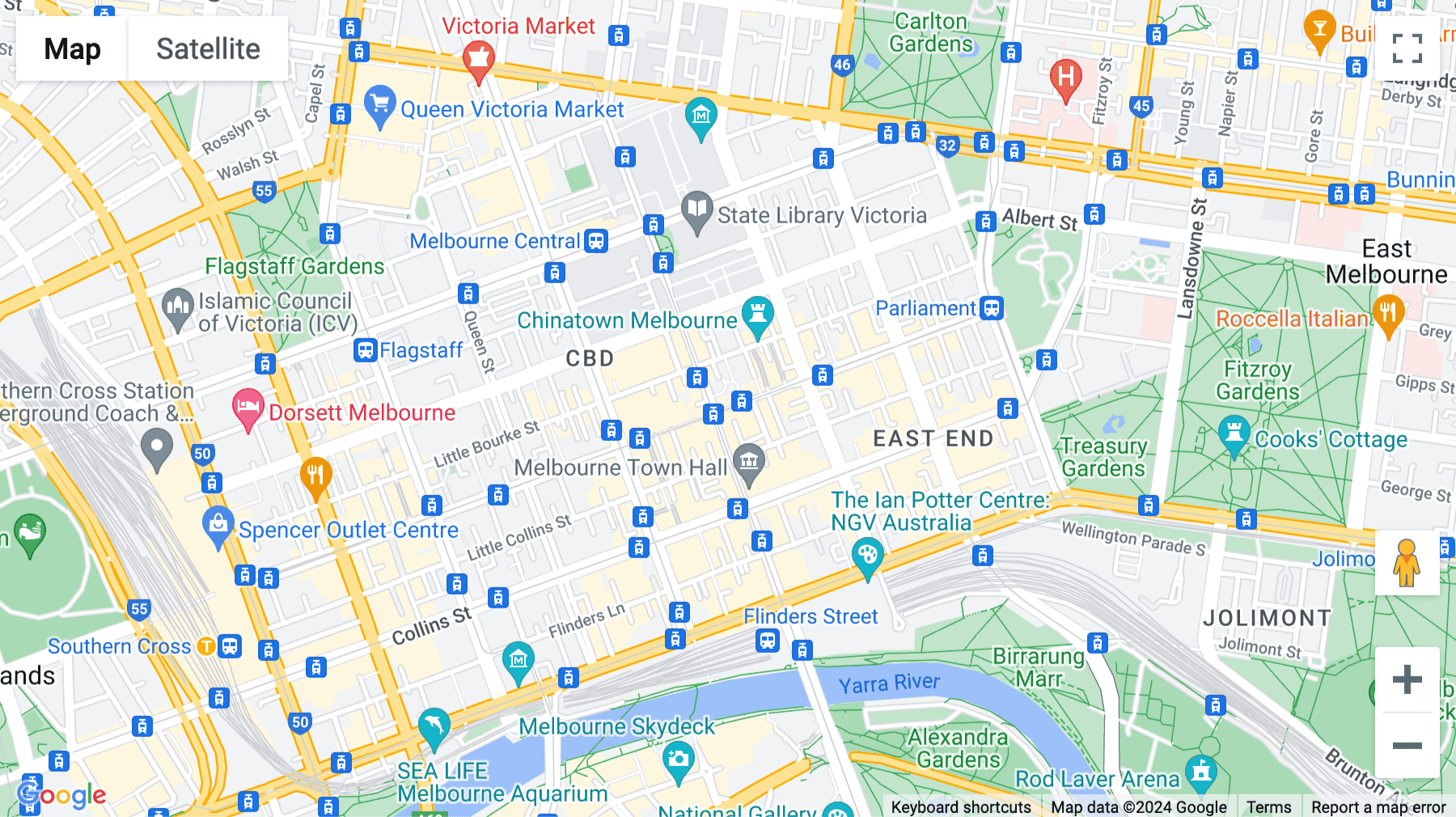 Click for interative map of 80 Collins Street, Melbourne, Melbourne