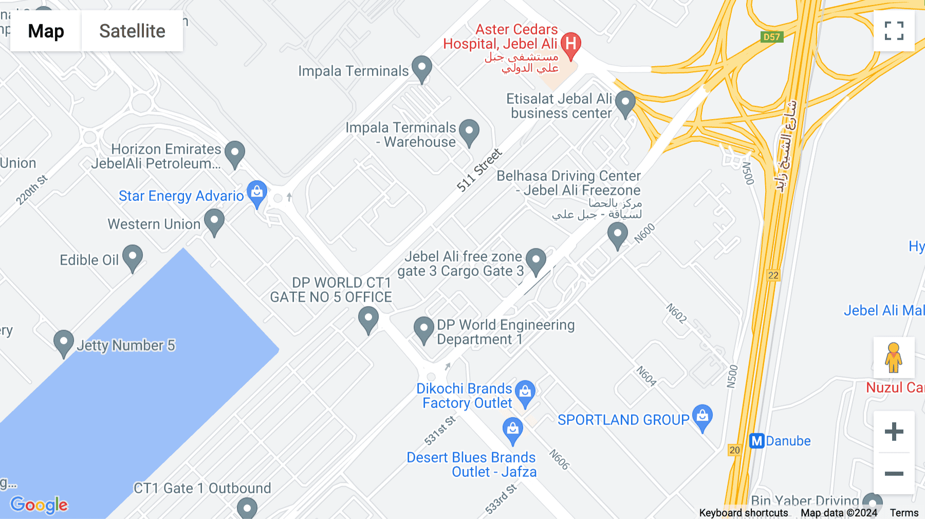 Click for interative map of Jebel Ali, Free zone, building 18 - 19 , Dubai