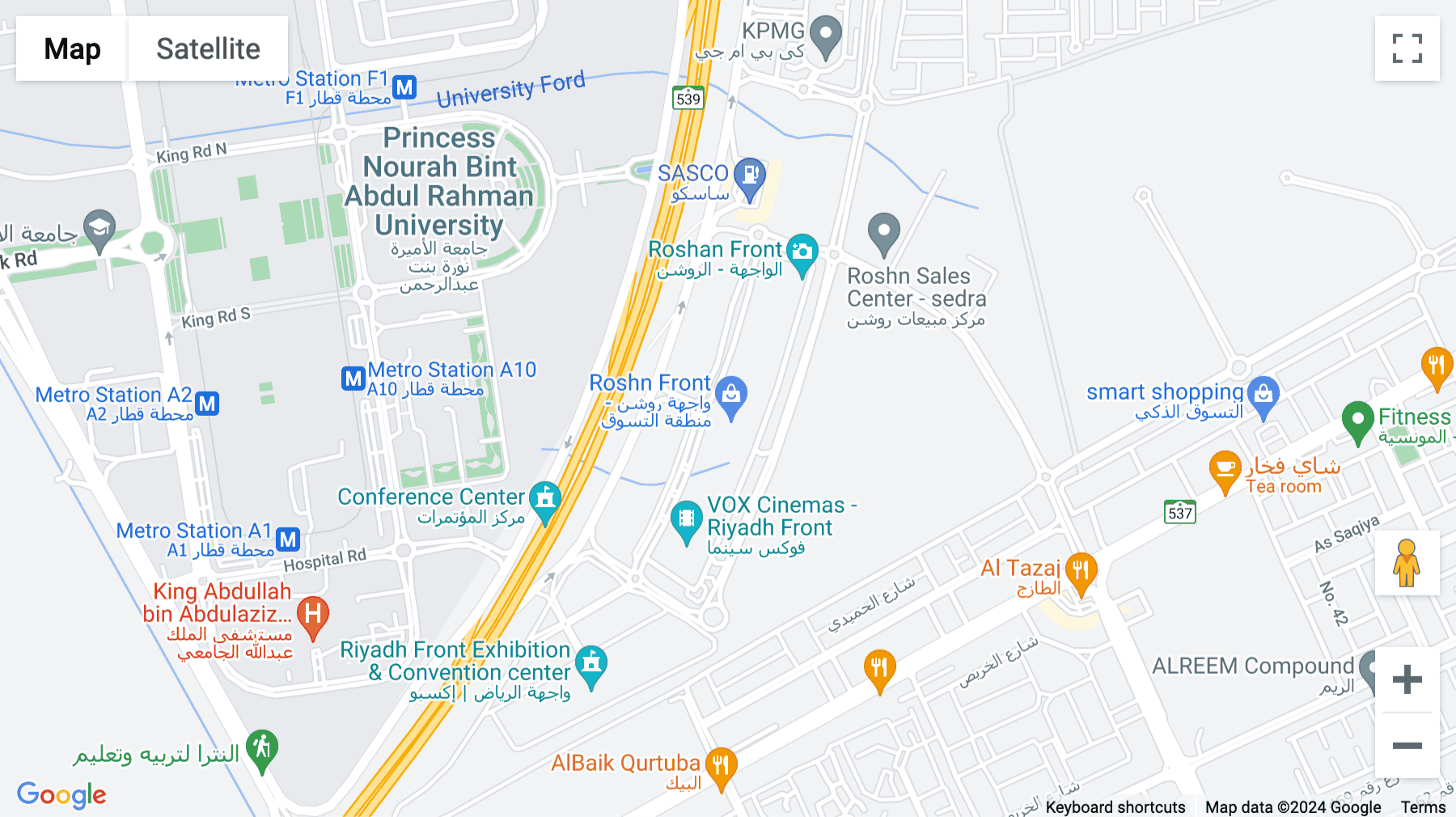 Click for interative map of 1st Floor, Riyadh Front,King Khaled International Airport, Airport Road, Riyadh