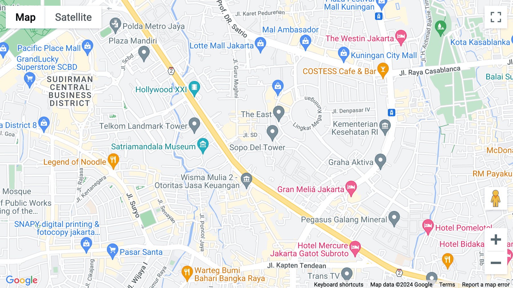 Click for interative map of Sopo Del, Tower B, 22nd Floor, Jl. Mega Kuningan Barat III, Lot 10. 1-6 Kawasan Mega Kuningan, Jakarta Selatan, Jakarta