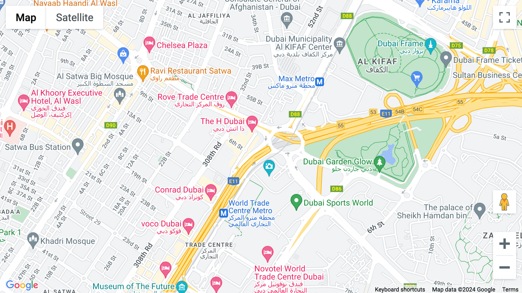 Click for interative map of Level 25, The H Dubai, Office Tower, One Sheikh Zayed Road, Dubai