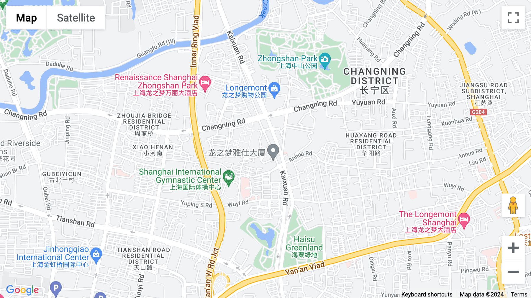 Click for interative map of Changning Yashi Building, No. 369 Kaixuan Road, 9th, 10th, 18th & 19th Floor, Shanghai