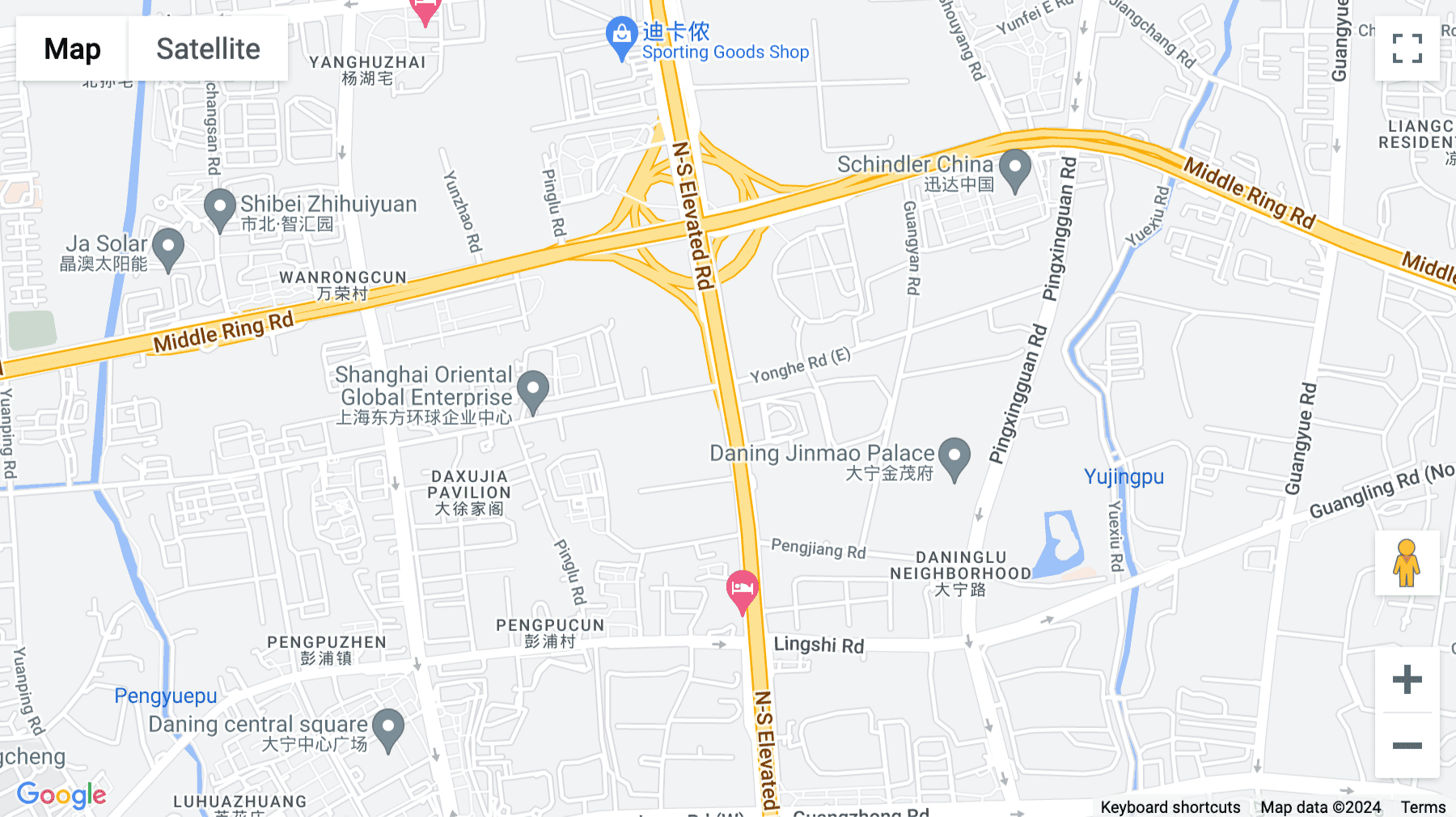 Click for interative map of 10F-16F, Daning International Plaza Center, 1868 Gonghe Xin Road, Jing'an District, Shanghai, Shanghai