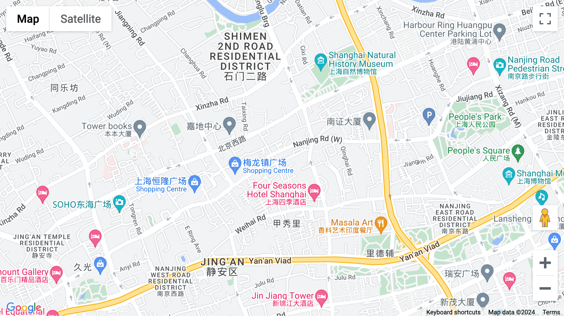 Click for interative map of 17F, Jing An New Century Building 188 Wujiang Rd, Jing‘ an District, Shanghai