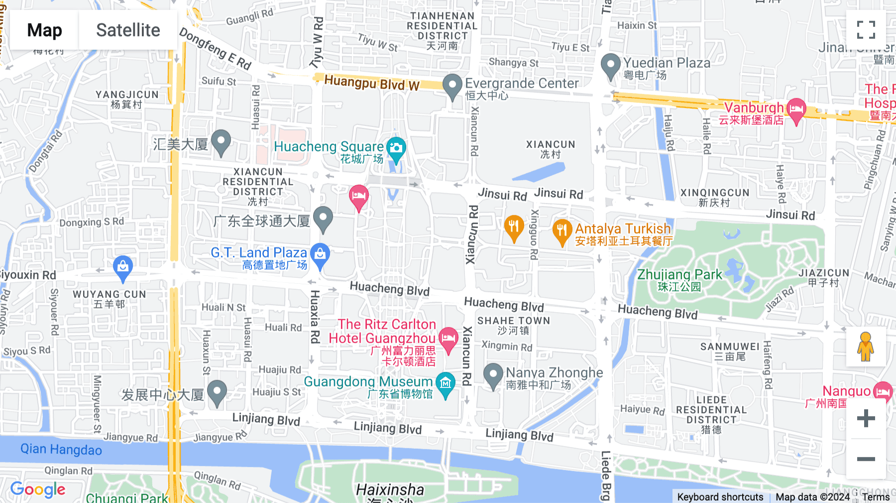 Click for interative map of 20F GT Land G Tower, No.16 Zhujiang Dong Road, Tianhe District, Guangzhou, Guangzhou