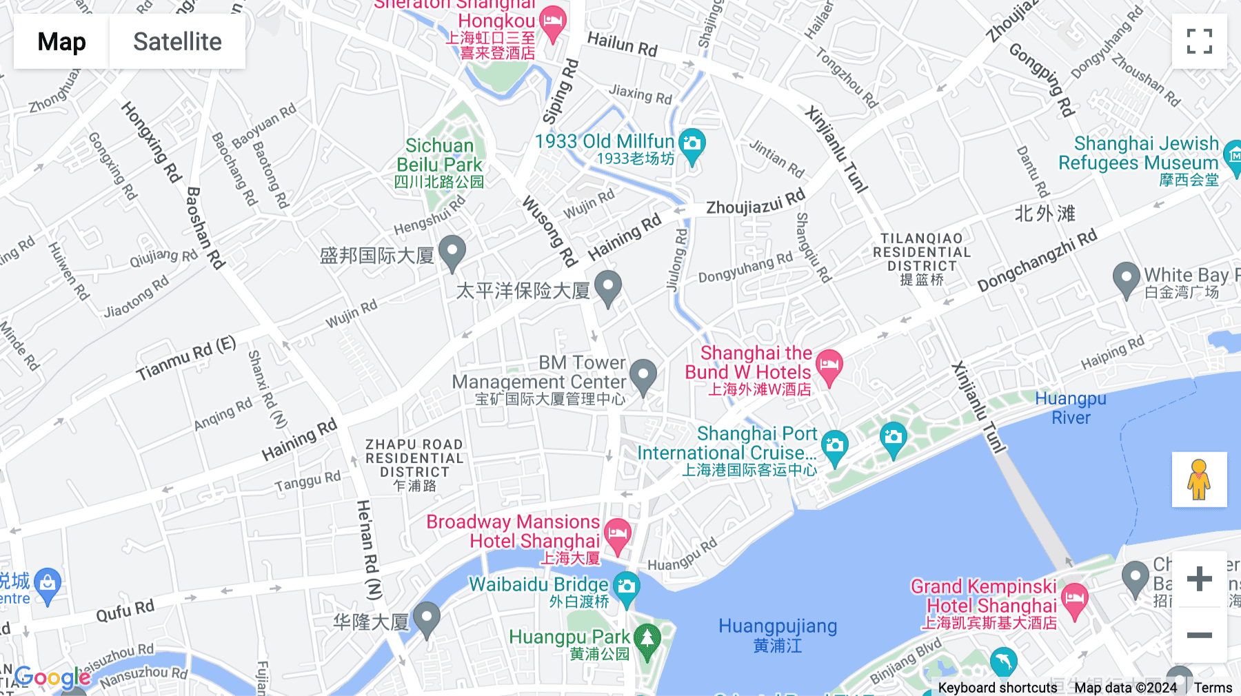Click for interative map of 1-8/F, Hongkou Yaojiang International Plaza, 268 Wusong Road, Hongkou, Shanghai, Shanghai