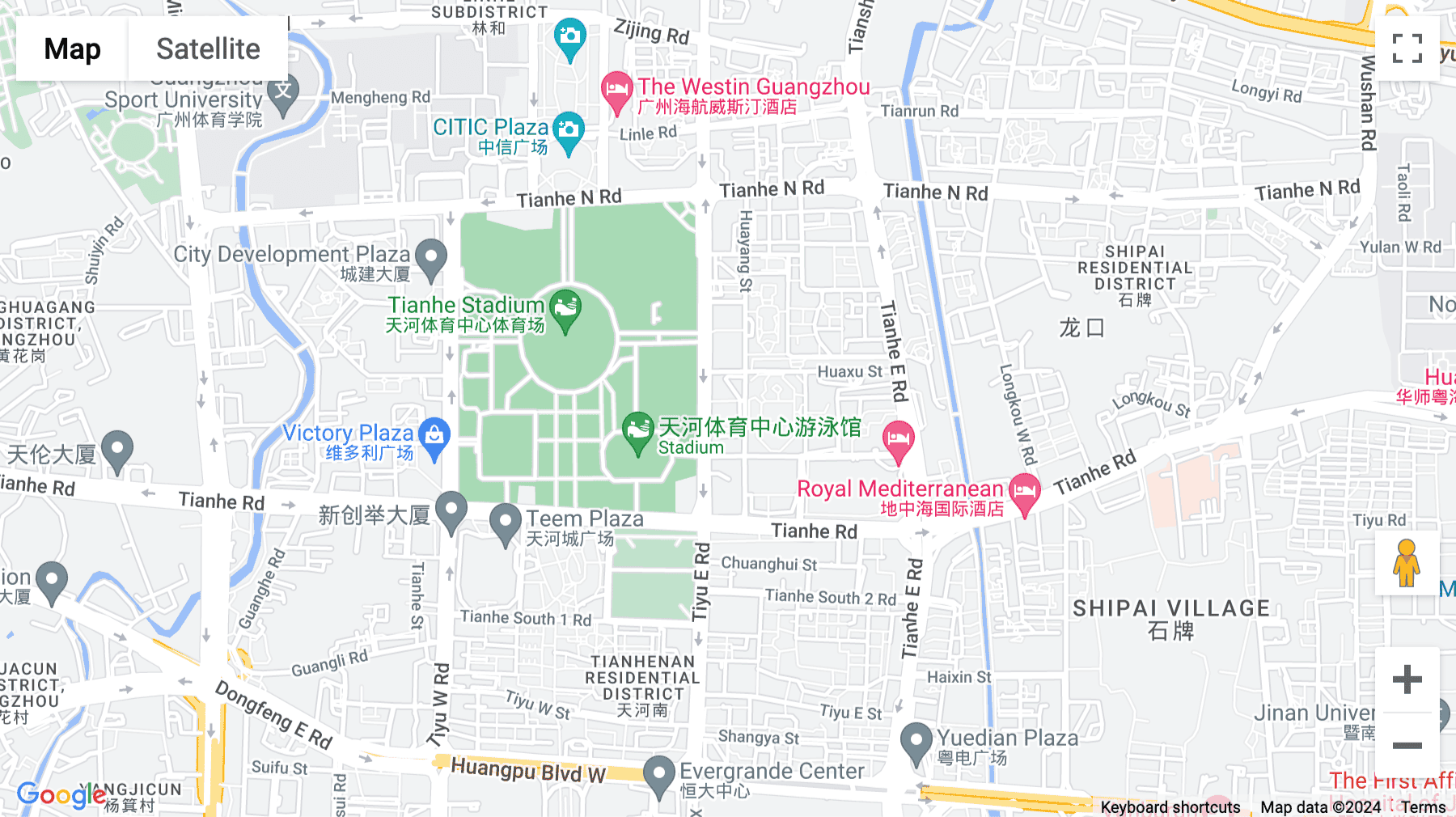 Click for interative map of 17/35/36F, East Tower, Fortune Plaza, 114-118 Tiyu East Road, Guangzhou