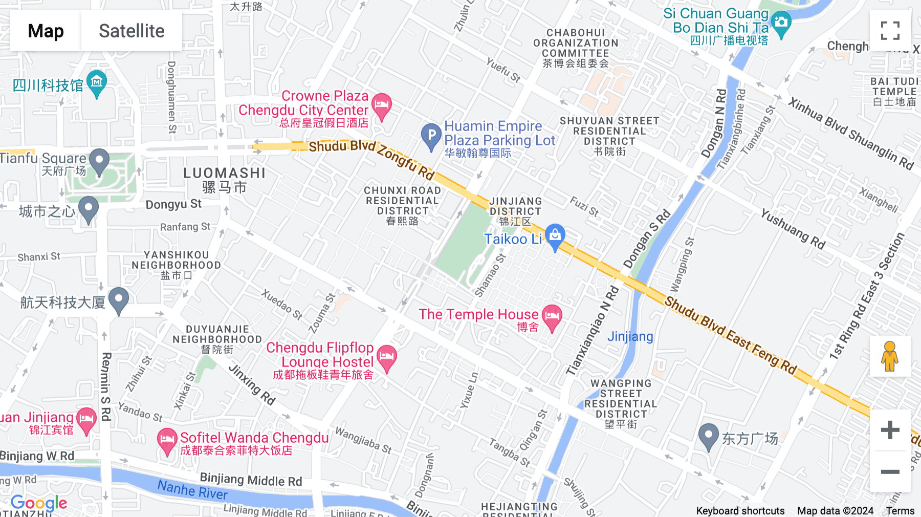 Click for interative map of Tower 2, Chengdu International Finance Center, No. 1, Section 3, Hongxing Road, Jinjiang District, Chengdu, Chengdu