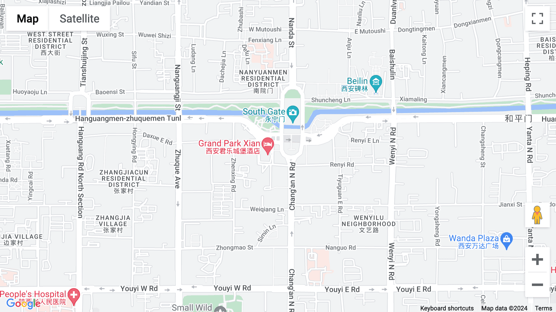 Click for interative map of Block F, Chang'an International Plaza, No. 88, Nanguanzheng Street, Beilin District, Xi'an, Xian