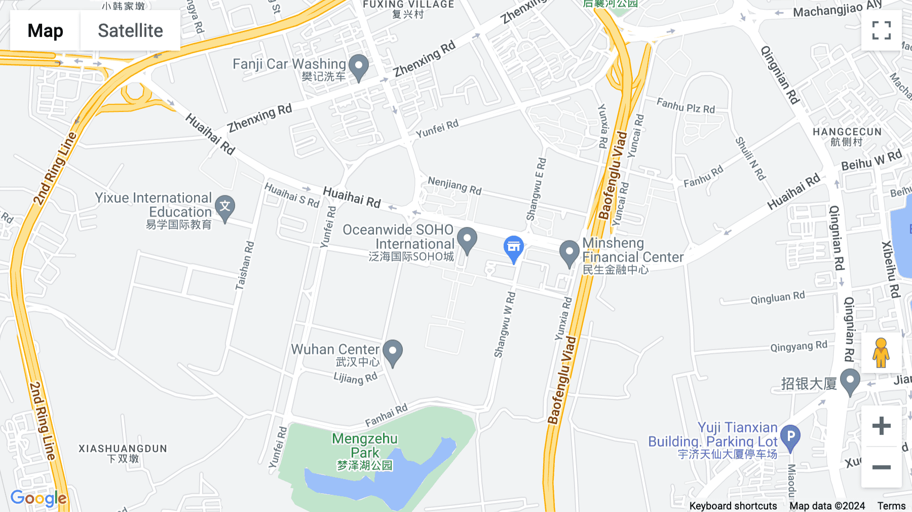 Click for interative map of Number 269, Huaihai Road, Wuhan