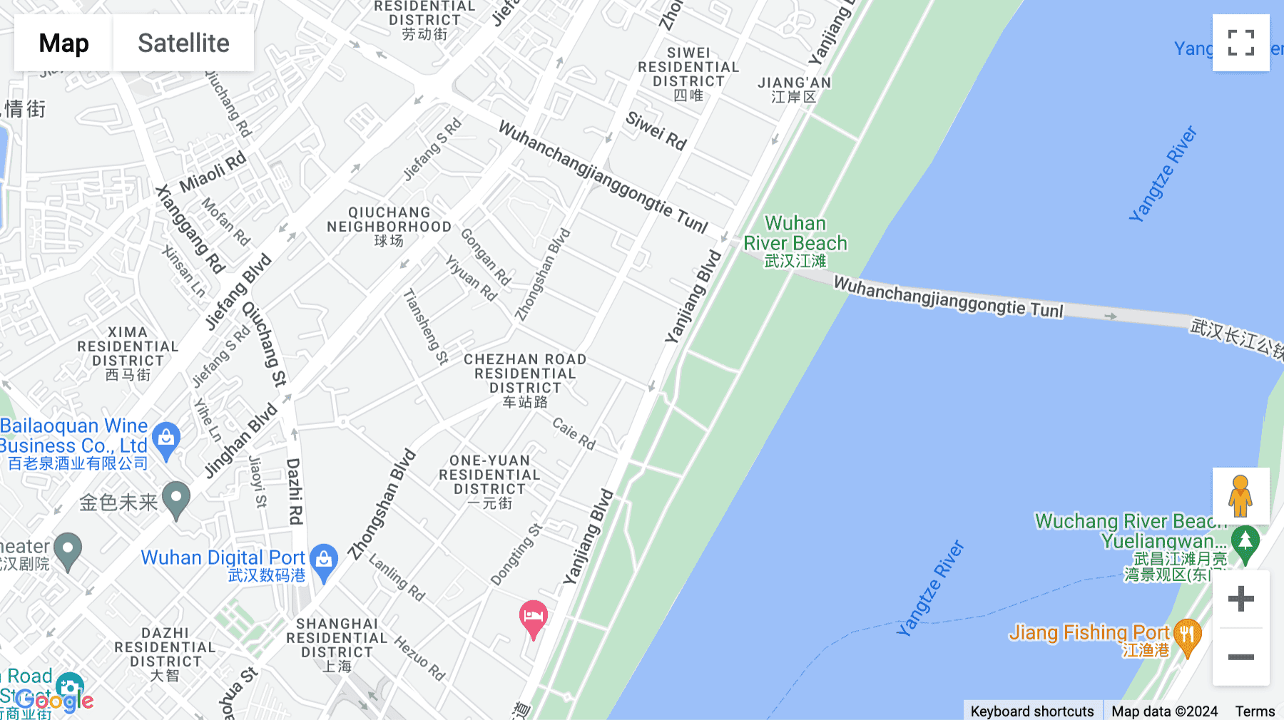 Click for interative map of Building B14, Phase 2, Financial Gang Backstage Service Center Base Construction Project, Number 77, Guanggu Boulevard, Wuhan