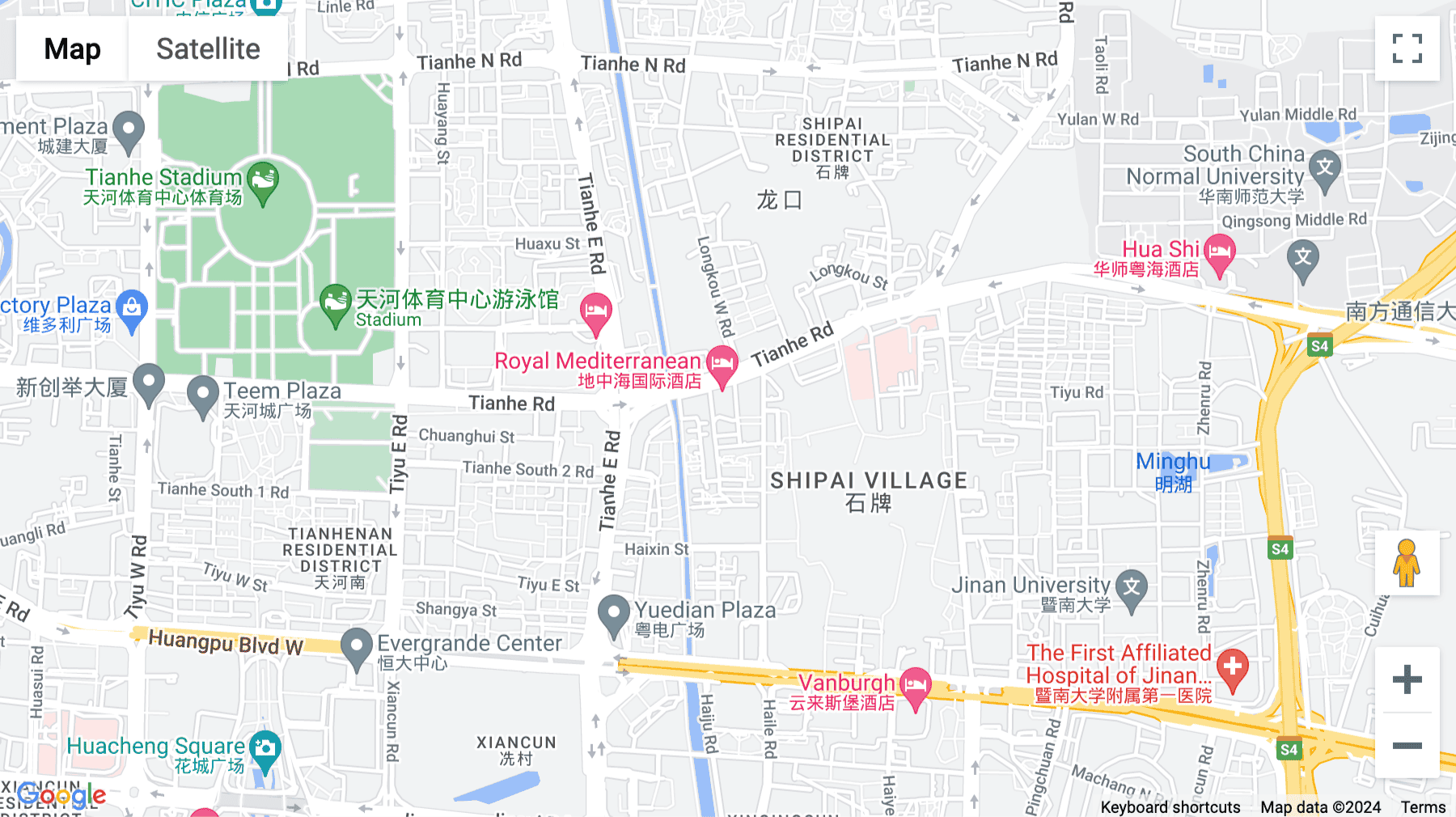 Click for interative map of No.518, Tianhe Road, Tianhe District, 8th Floor, Royal Mediterranean Hotel, Guangzhou
