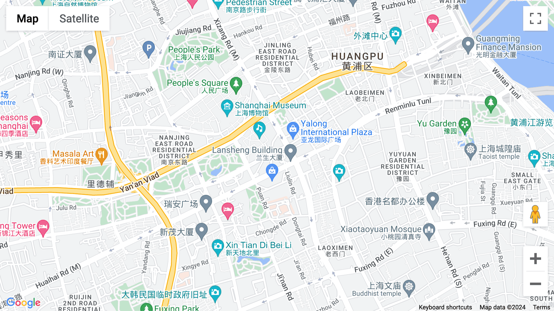 Click for interative map of 7th Floor, Kangning Shopping Center, Number 1359, Zhonghua Road, Huangpu District, Shanghai
