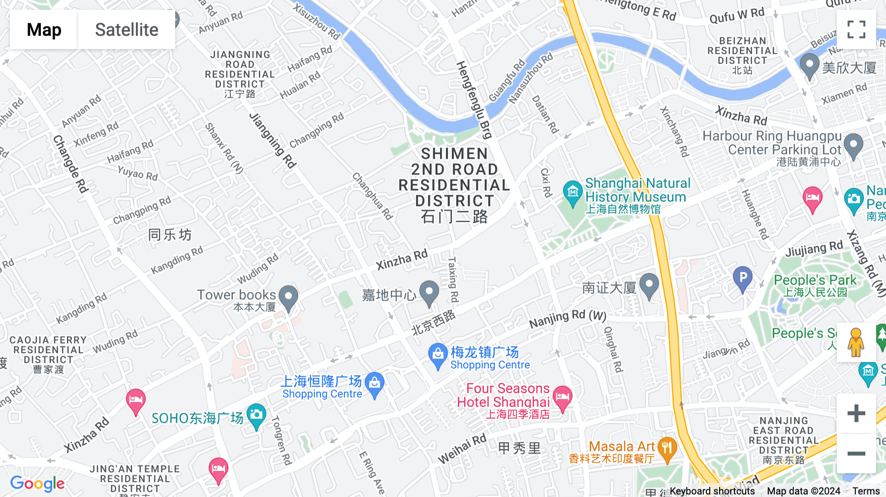 Click for interative map of Oil & Gas Building, Floor 10th, No.1, Lane 1136, Xinzha Road, Shanghai