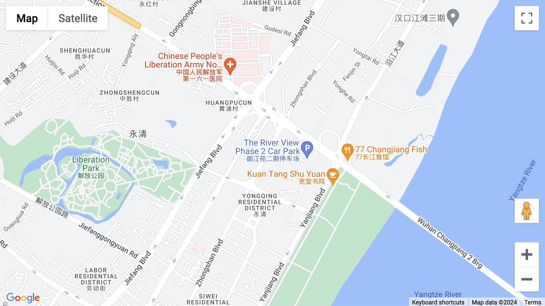 Click for interative map of 1505, Zhongshan Avenue, Tiandi Tower A1, Floor 11, 12, and 15, Wuhan