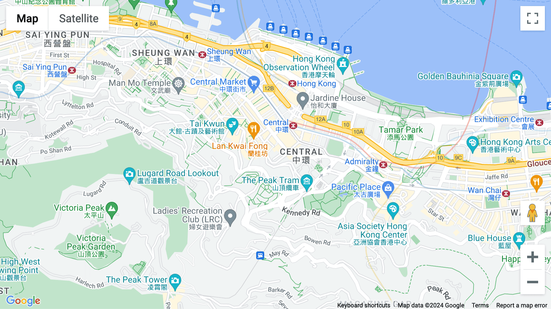 Click for interative map of Dina House, 3-11 Duddell Street, 5th Floor, Hong Kong