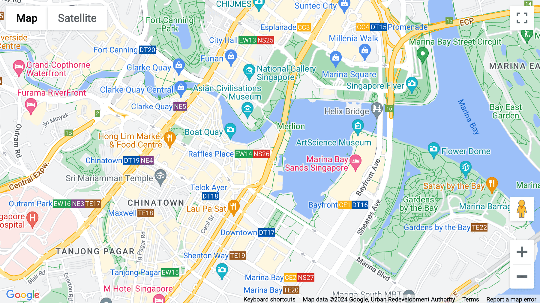 Click for interative map of 21 Collyer Quay, Singapore