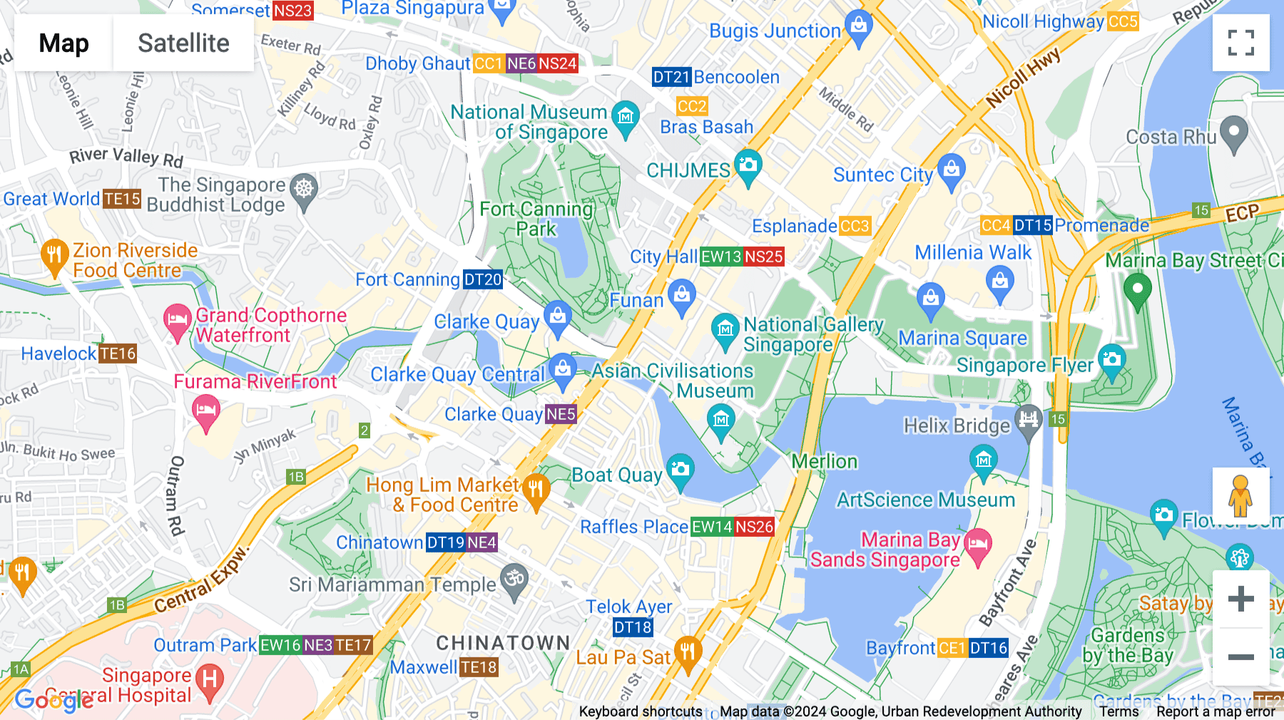 Click for interative map of 1 North Bridge Road, High Street Centre No.08-08, Singapore