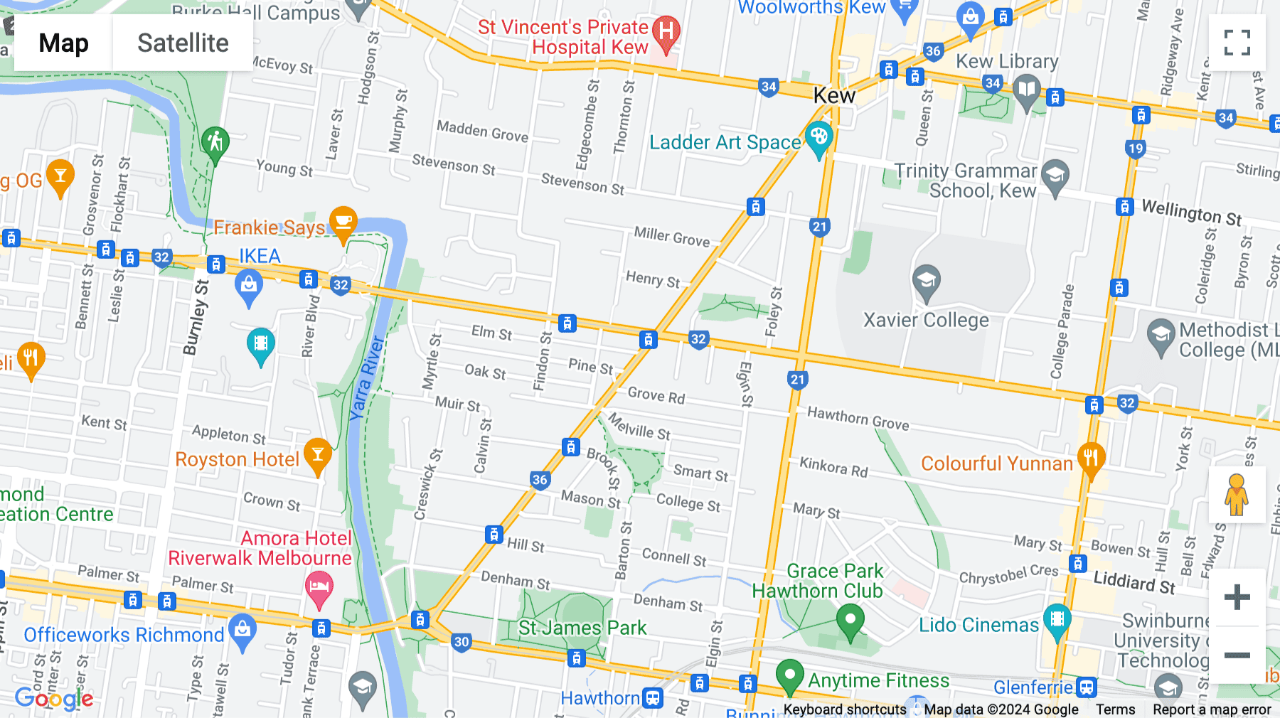 Click for interative map of 22 Church Street, Melbourne