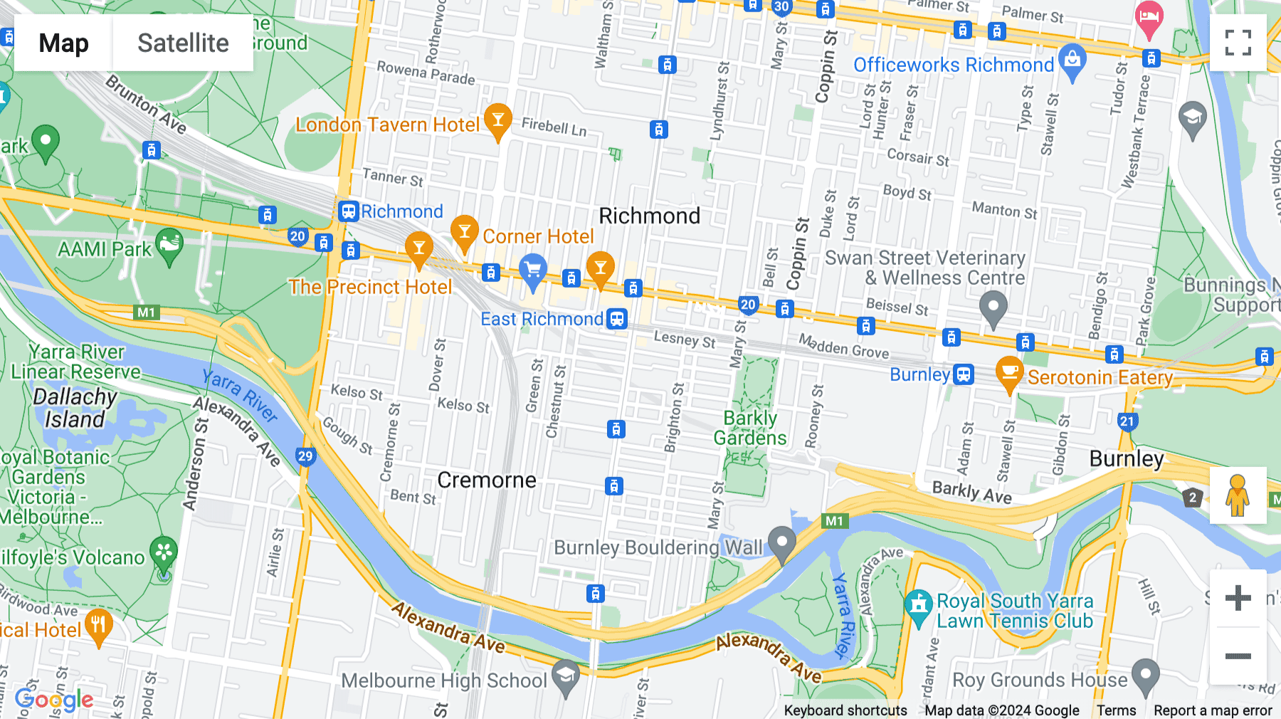 Click for interative map of Hub Church Street, 459 Church Street, Level 4, Melbourne