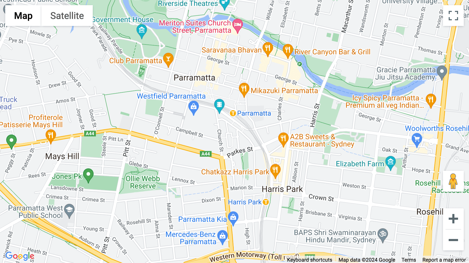 Click for interative map of Level 15, 60 Station Street, Parramatta, Sydney