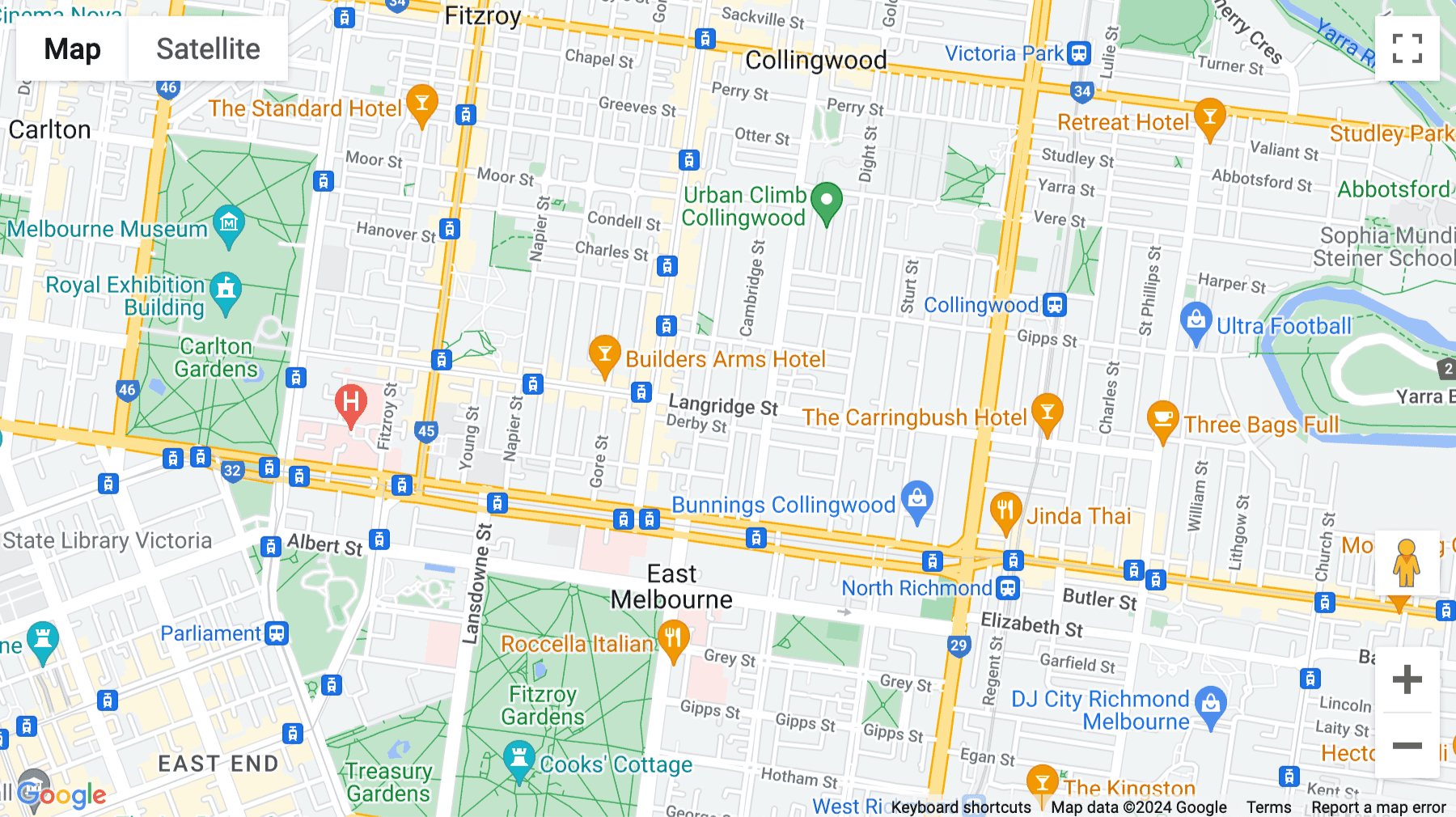 Click for interative map of 88 Langridge Street, Collingwood, Melbourne