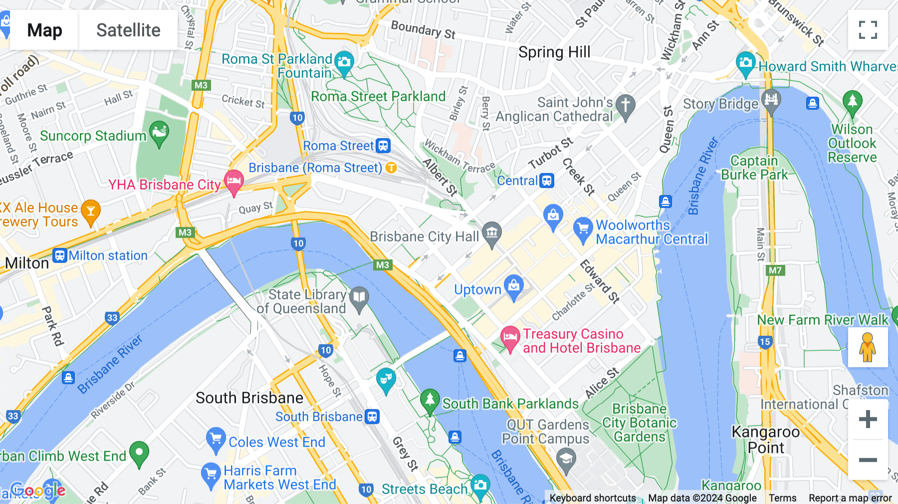Click for interative map of 80 Ann Street, Brisbane