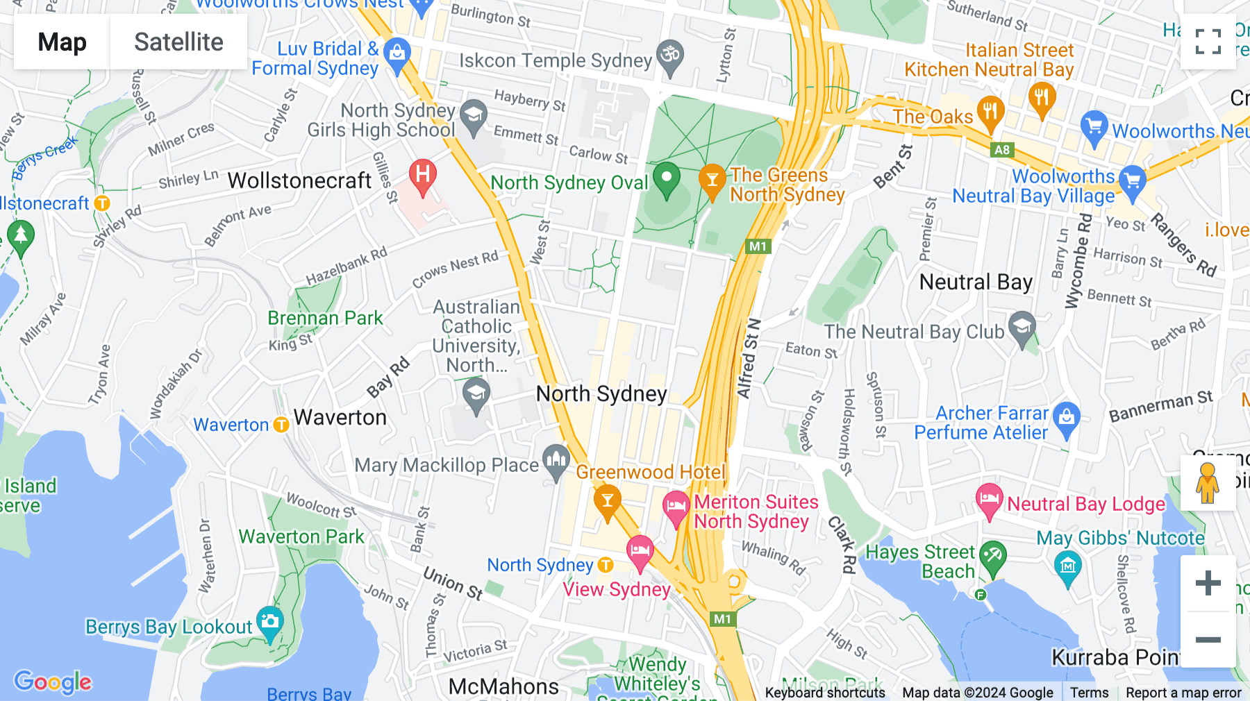 Click for interative map of 229 Miller Street, North Sydney, Sydney