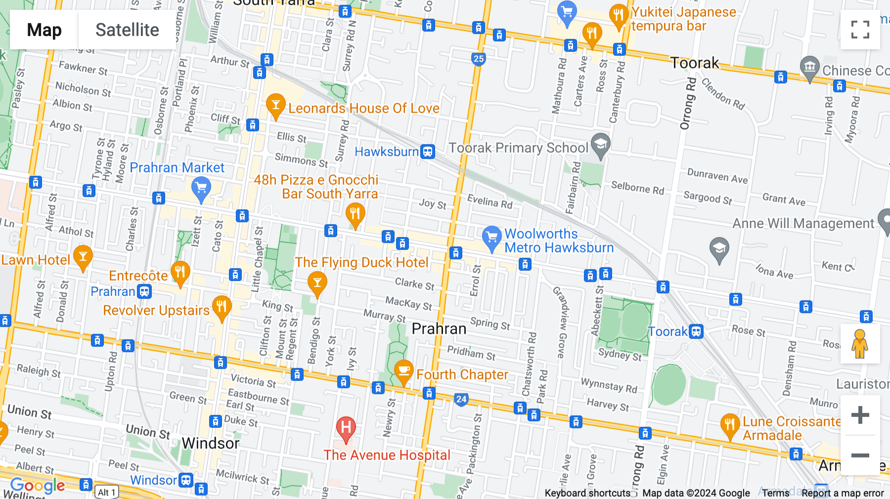 Click for interative map of Level 4, 390 Malvern Road, Prahran, Melbourne