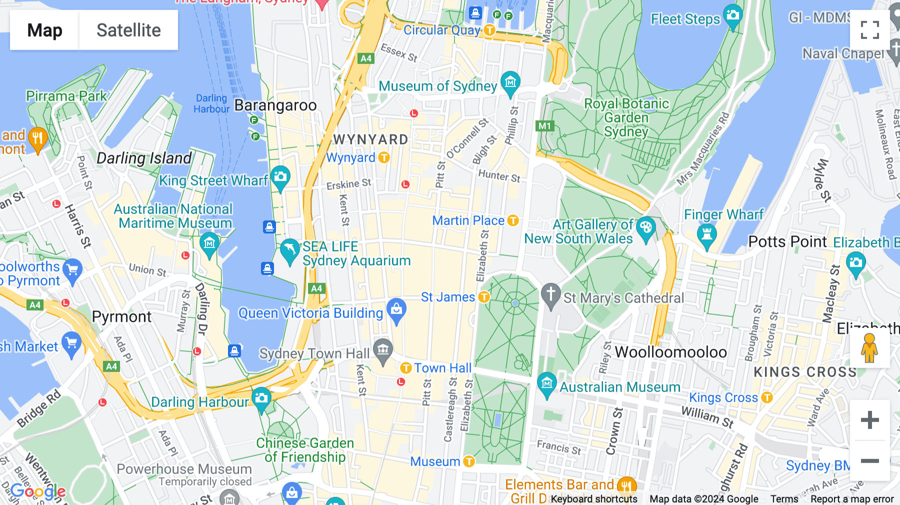 Click for interative map of 135 King Street, Level 19, Sydney