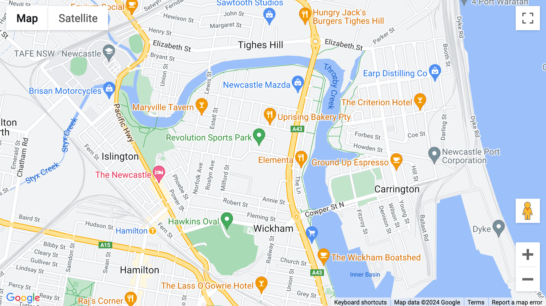 Click for interative map of 2 Portside Crescent, Newcastle (New South Wales)