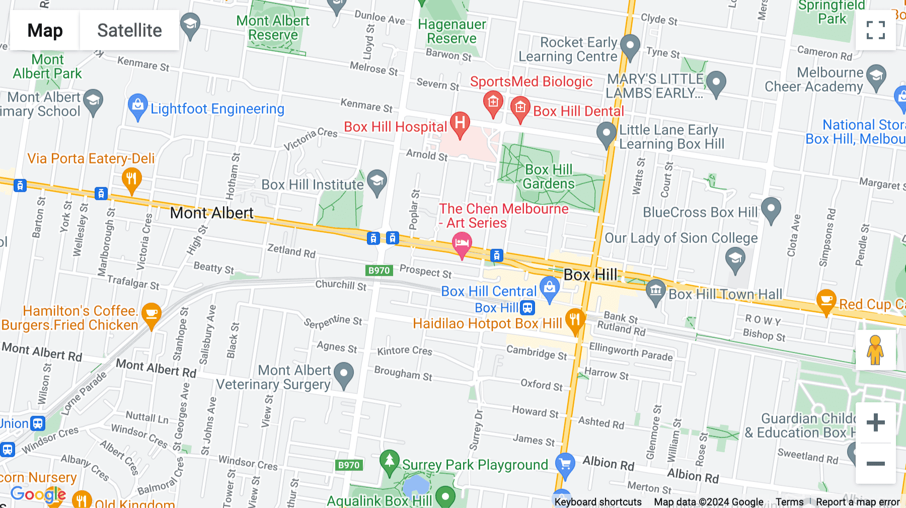 Click for interative map of 830 Whitehorse Road, Level 4, Melbourne