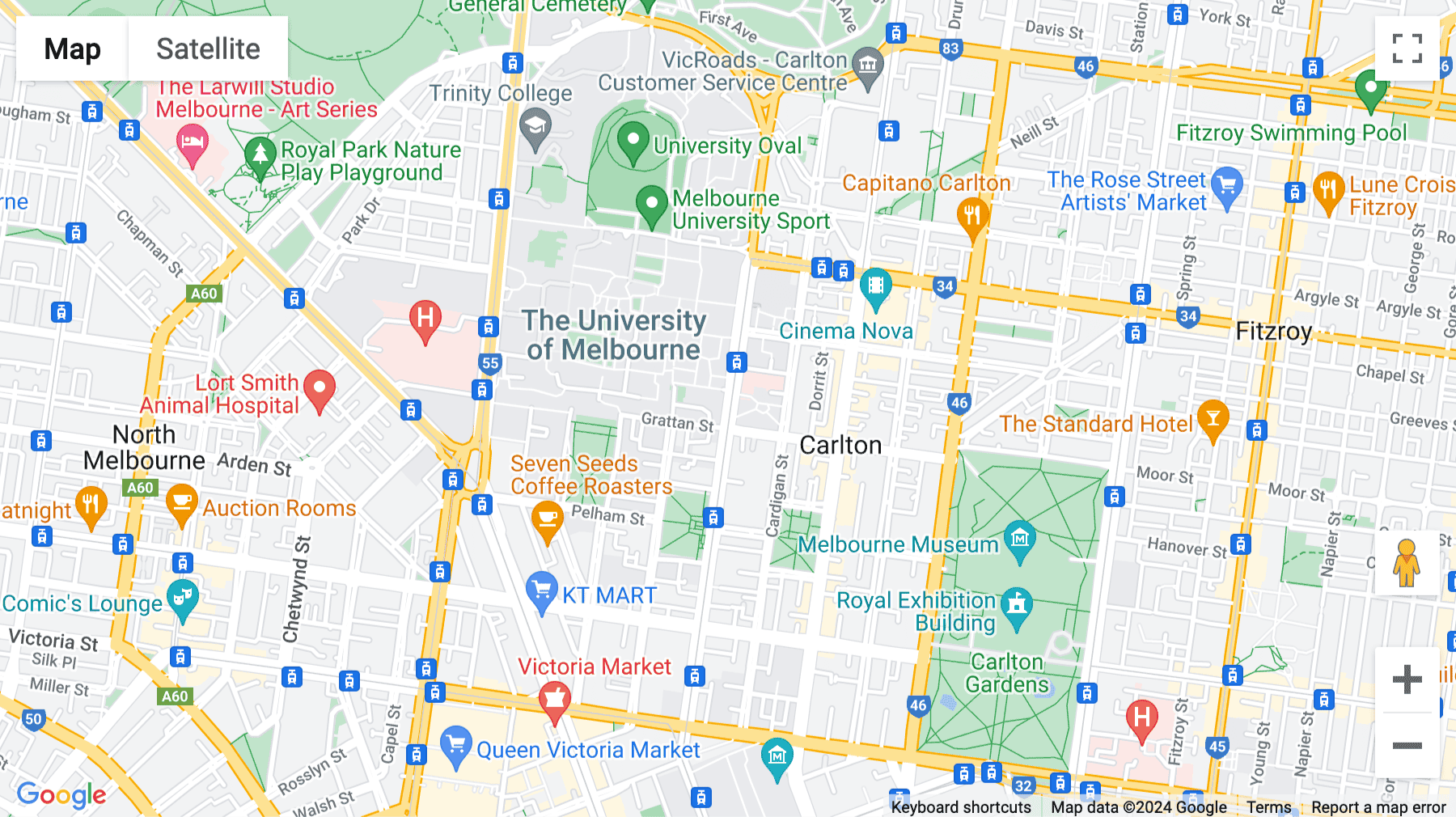 Click for interative map of 700 Swanston Street, Level 2, Carlton, Melbourne