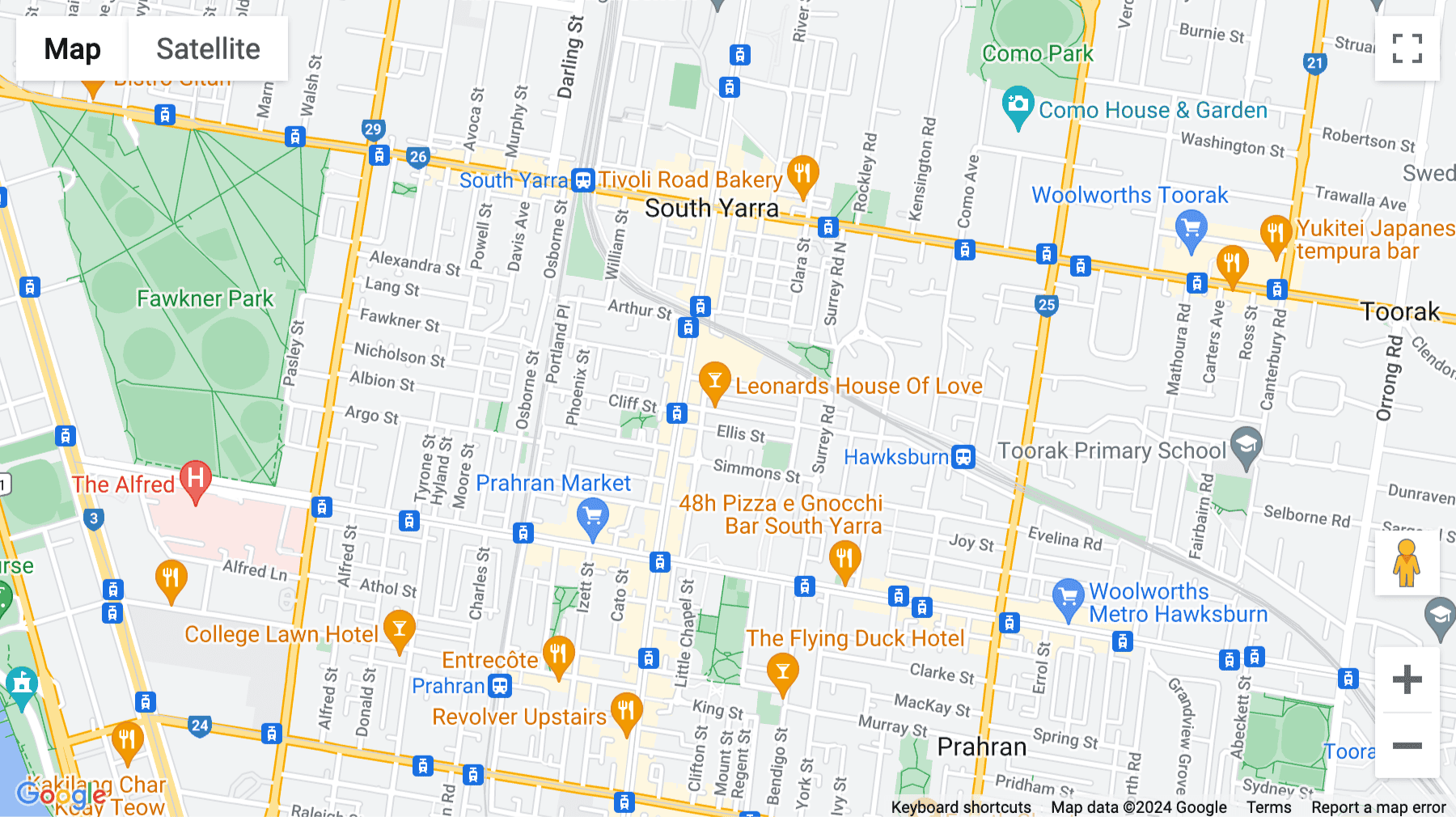 Click for interative map of Level 4th, 11-13 Wilson Street, Melbourne