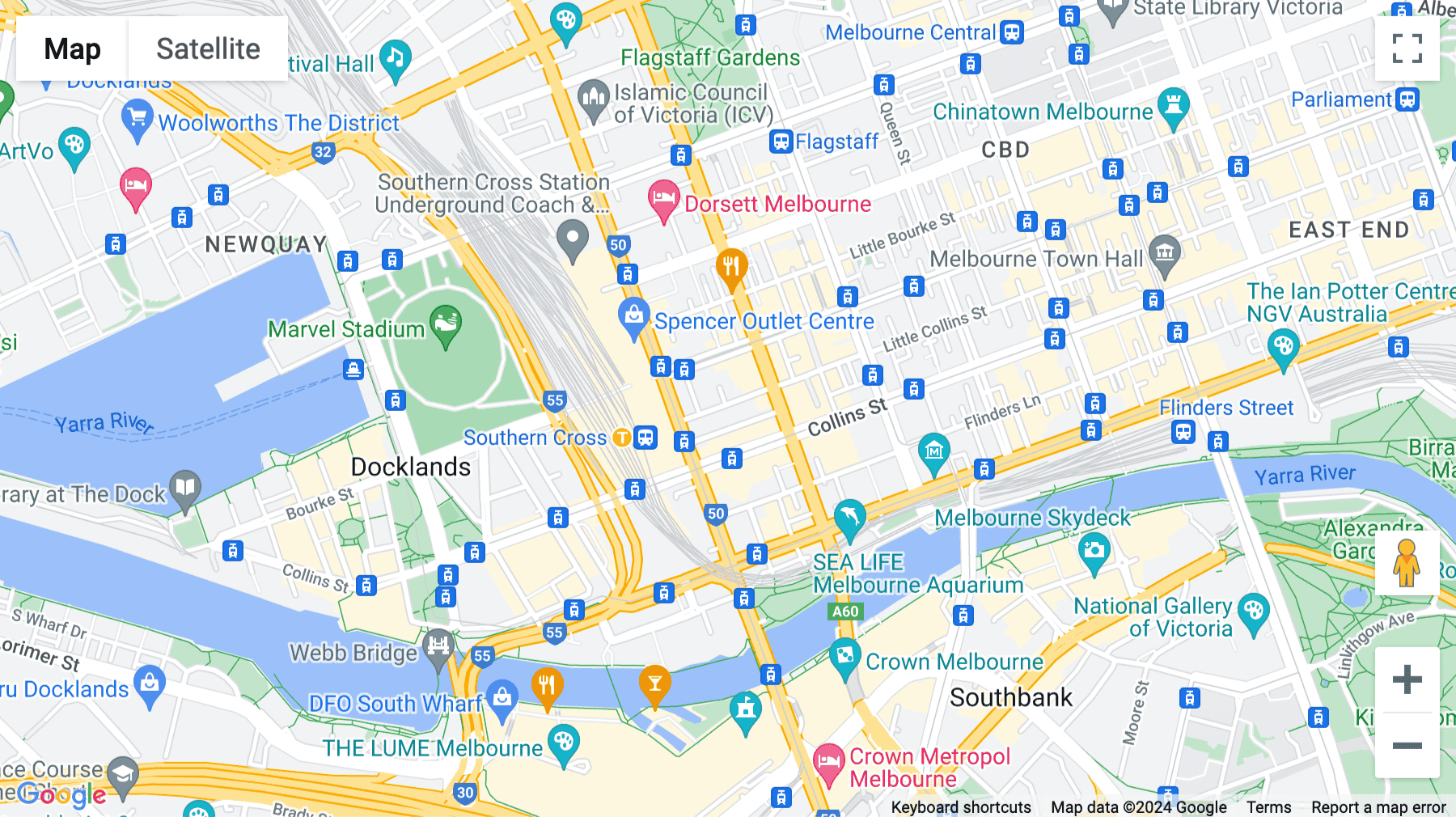 Click for interative map of 585 Little Collins Street, Melbourne
