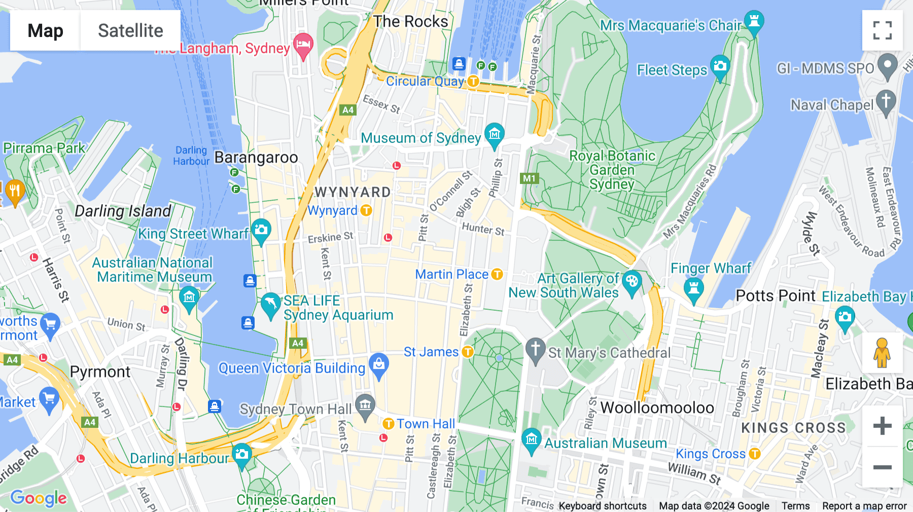 Click for interative map of 44 Martin Place, Henry Davis York Building, Level 1, Sydney