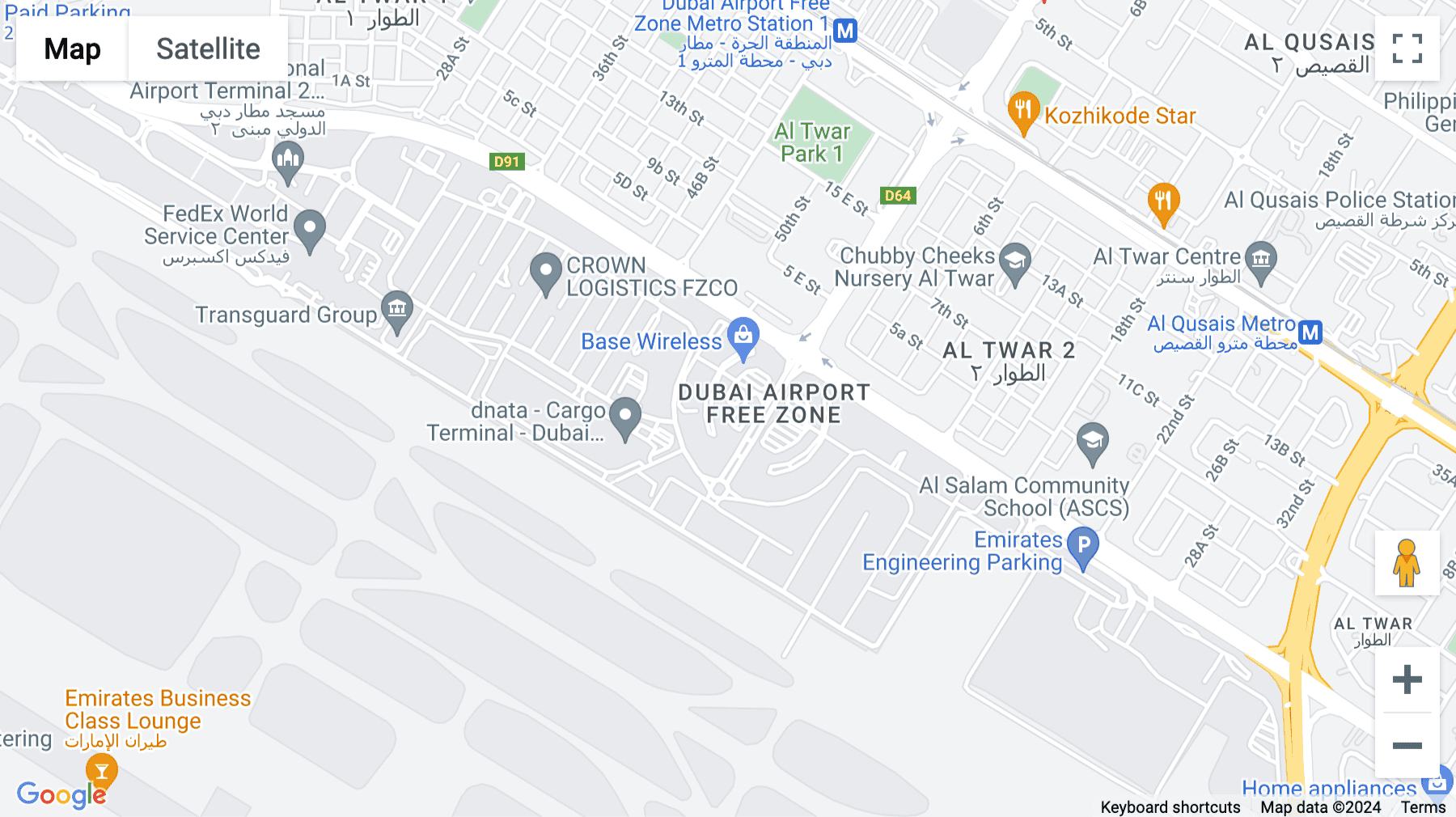 Click for interative map of 8W building, Dubai