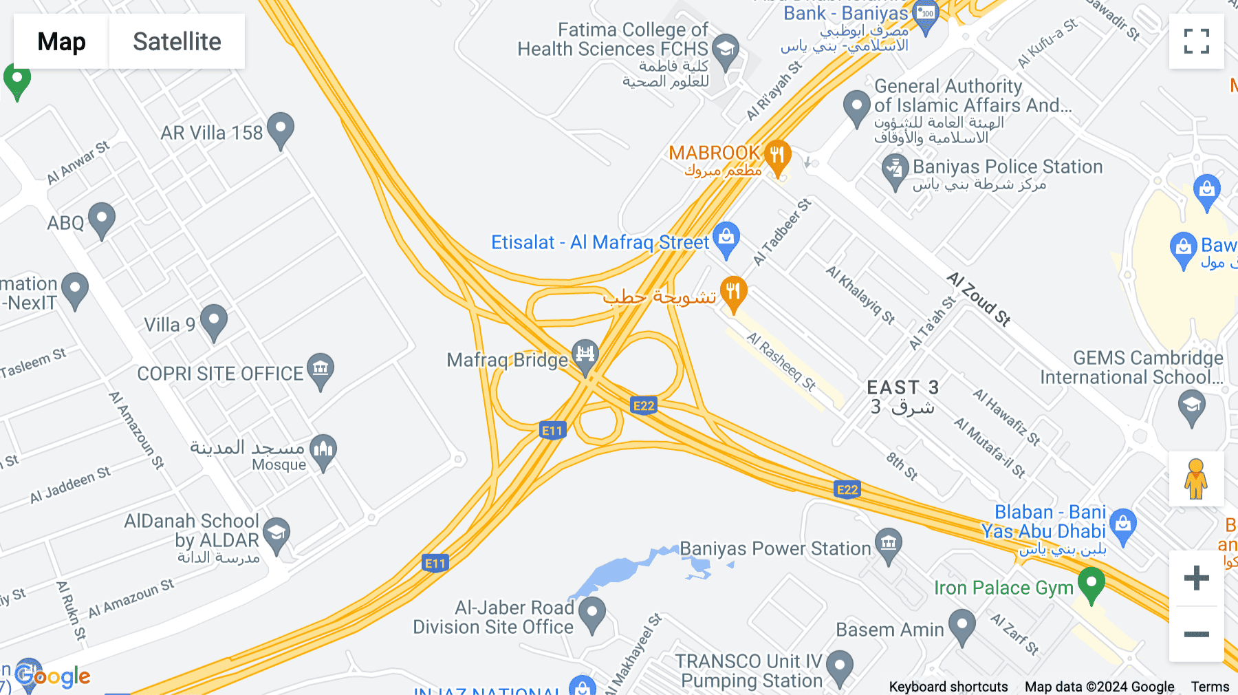 Click for interative map of Sheikh Rashid Bin Saeed Street, Marriott Abu Dhabi Downtown, Abu Dhabi