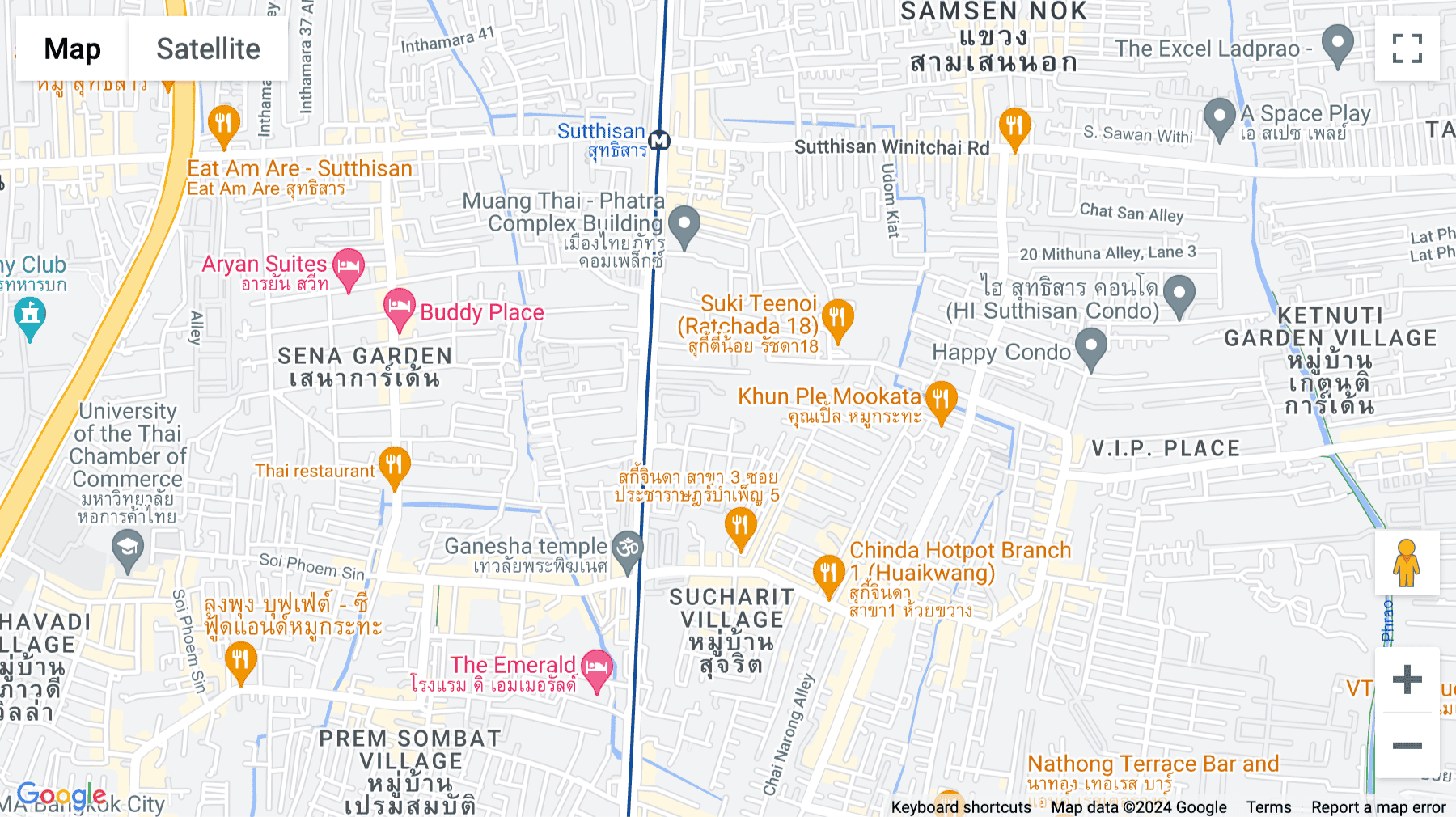 Click for interative map of M9-Ratchada, 2, 3, 4/F, 232 Ratchadaphisek Road, Huayi Khwang Sub-district, Huai Khwang District, Bangkok