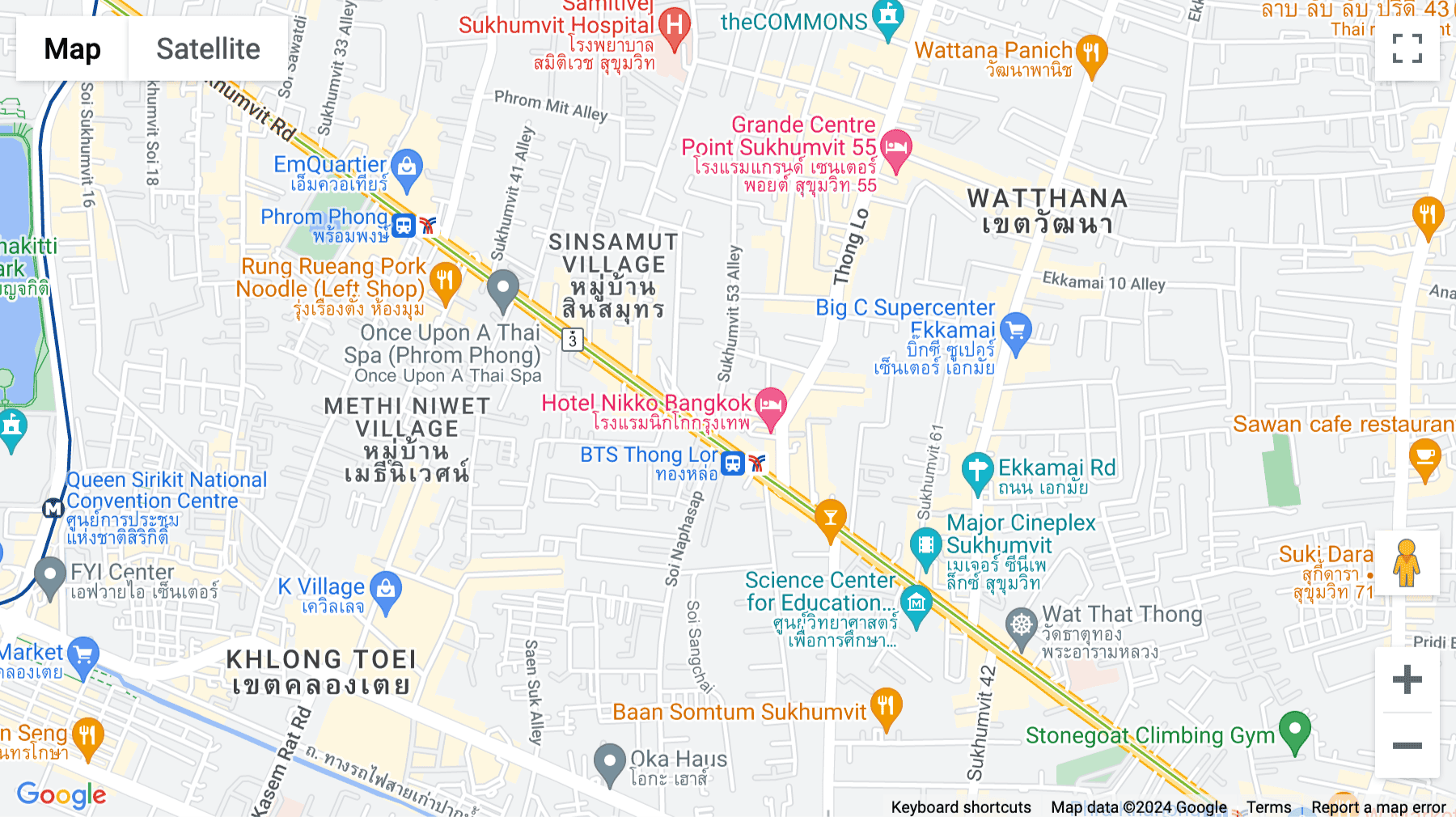 Click for interative map of Jasmine City Building, 25th Floor, Soi Sukhumvit 23 (Prasanmitr), Khlong Toei Nuea, Bangkok