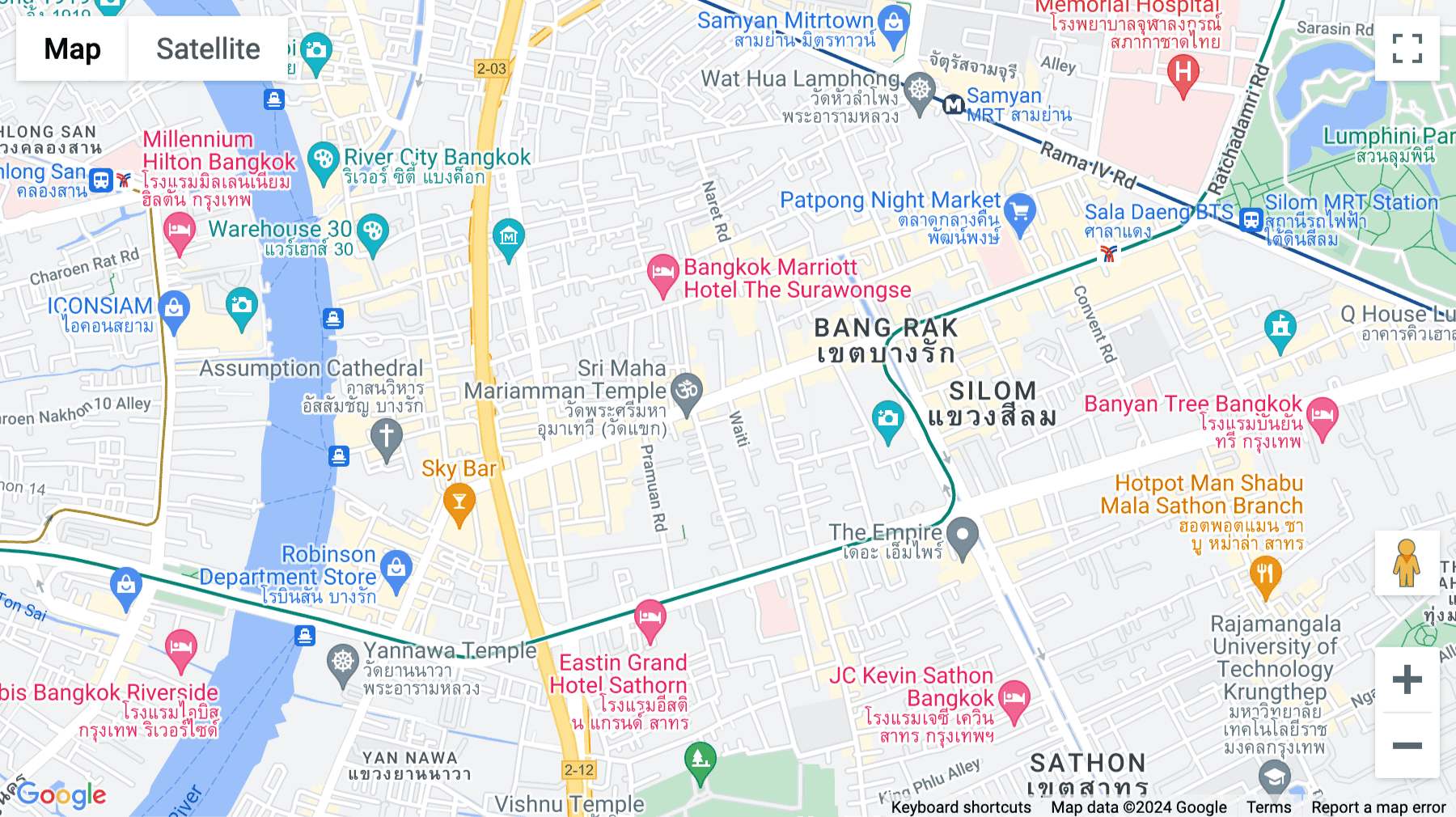 Click for interative map of 723 Si Lom, Khwaeng Silom, Teo Hong Silom Building, Bangrak, Bangkok