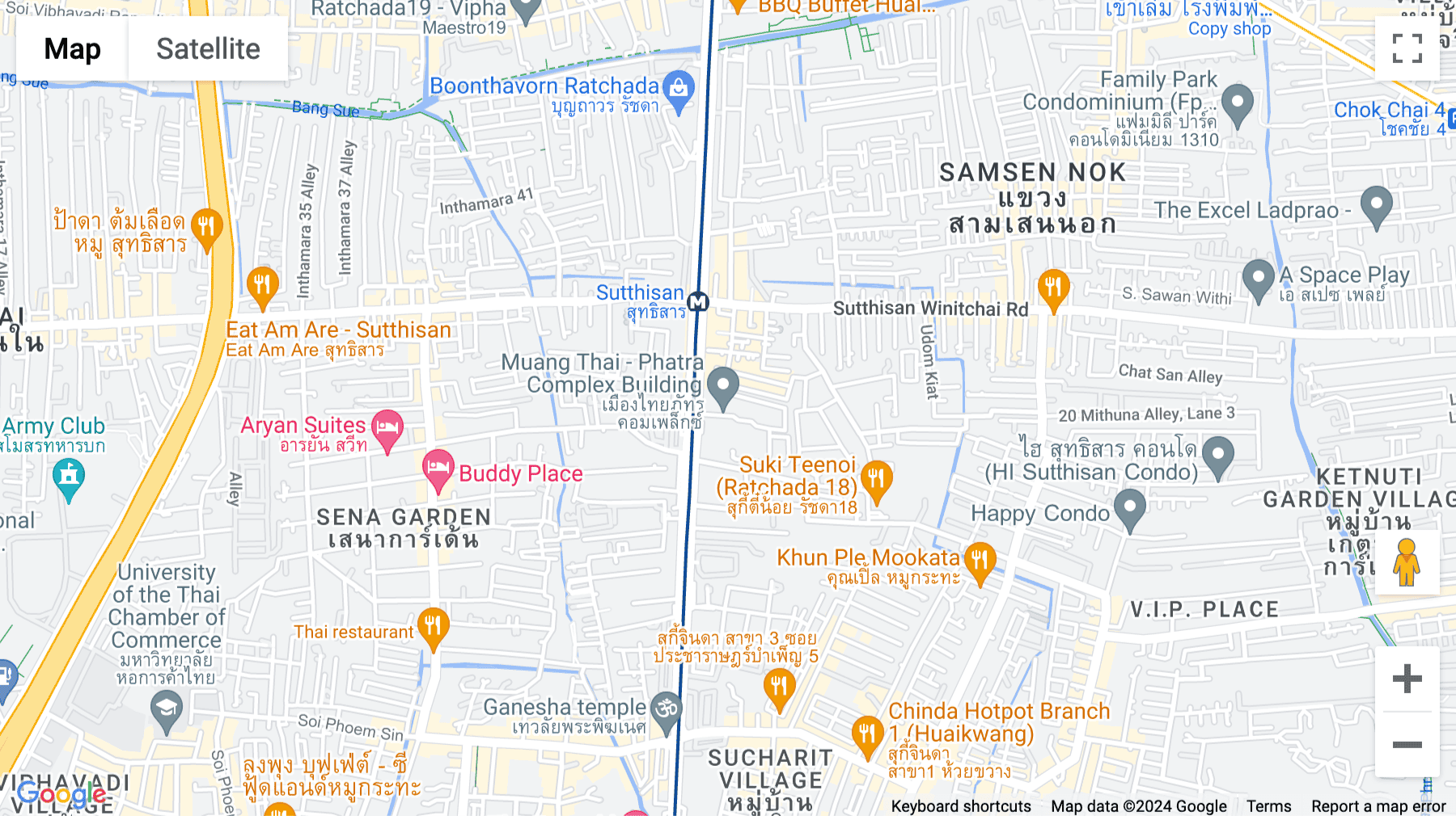 Click for interative map of 252 Ratchadaphisek Road, 22nd Floor, Muangthai Phatra Complex Tower B, Huay Kwang District, Bangkok