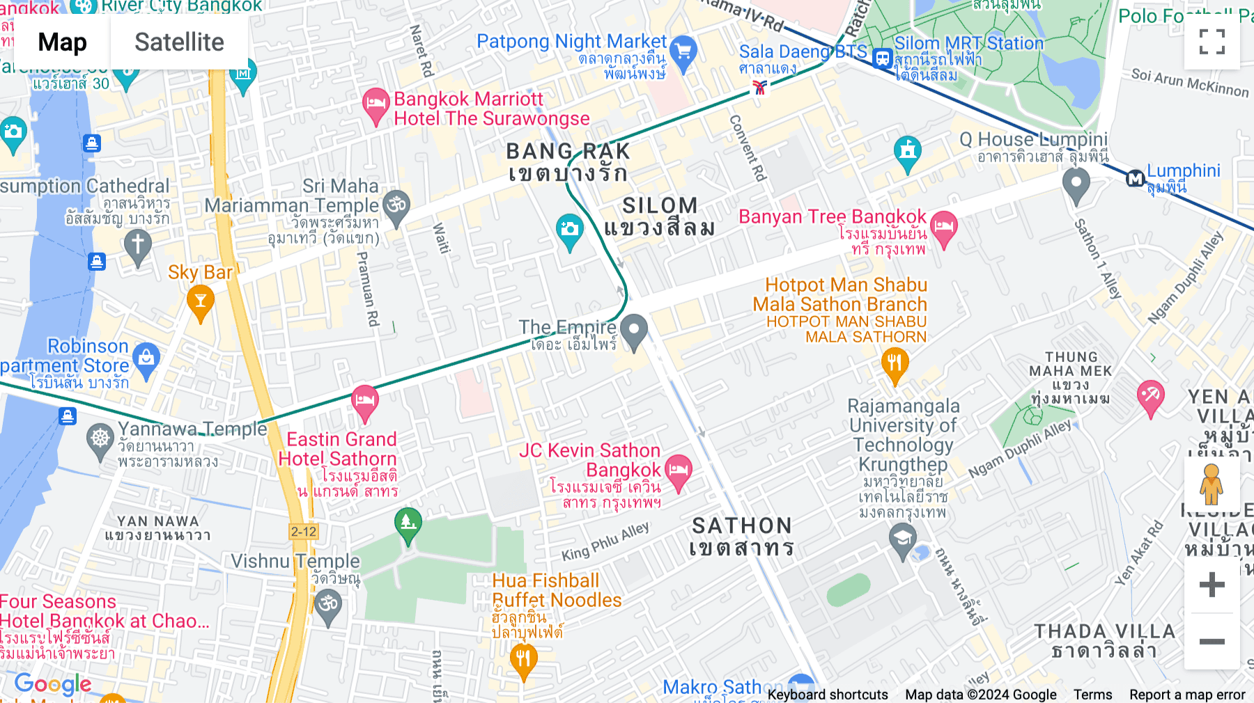 Click for interative map of 1 South Sathorn Road, Yannawa, Empire Tower, 54th Floor, Bangkok